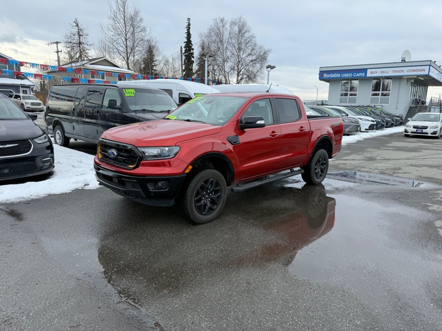 2022 RED FORD RANGER LARIAT (1FTER4FH7NL) with an 2.3L engine, Automatic transmission, located at 929 East 8th Ave, Anchorage, AK, 99501, (907) 274-2277, 61.214783, -149.866074- Photo#0