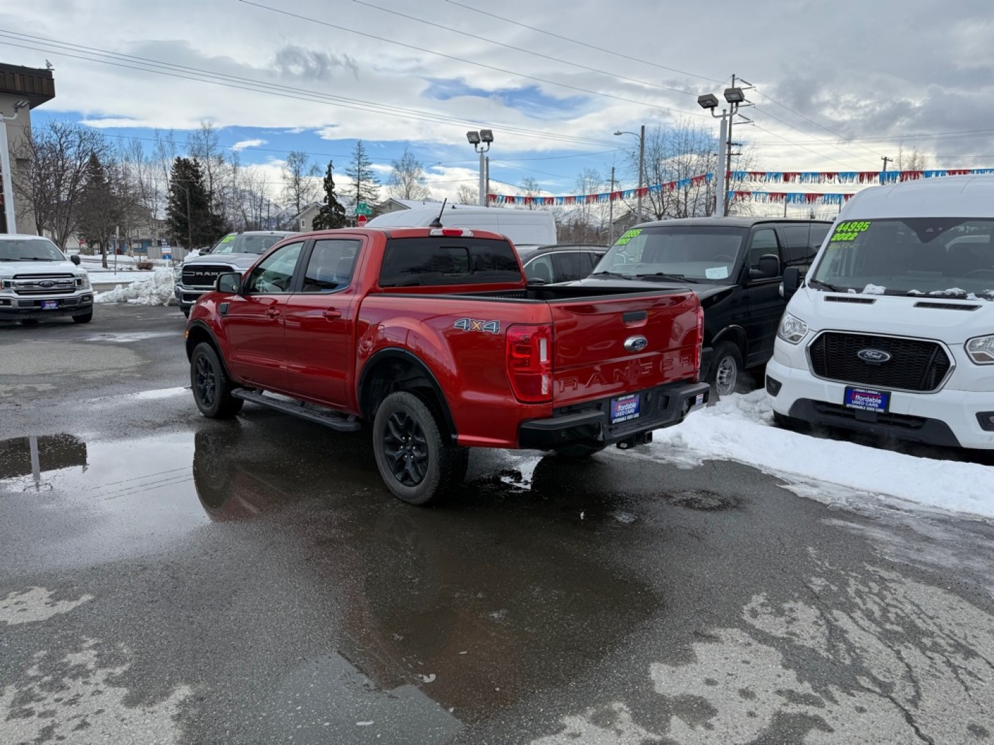 2022 RED FORD RANGER LARIAT (1FTER4FH7NL) with an 2.3L engine, Automatic transmission, located at 929 East 8th Ave, Anchorage, AK, 99501, (907) 274-2277, 61.214783, -149.866074- Photo#2