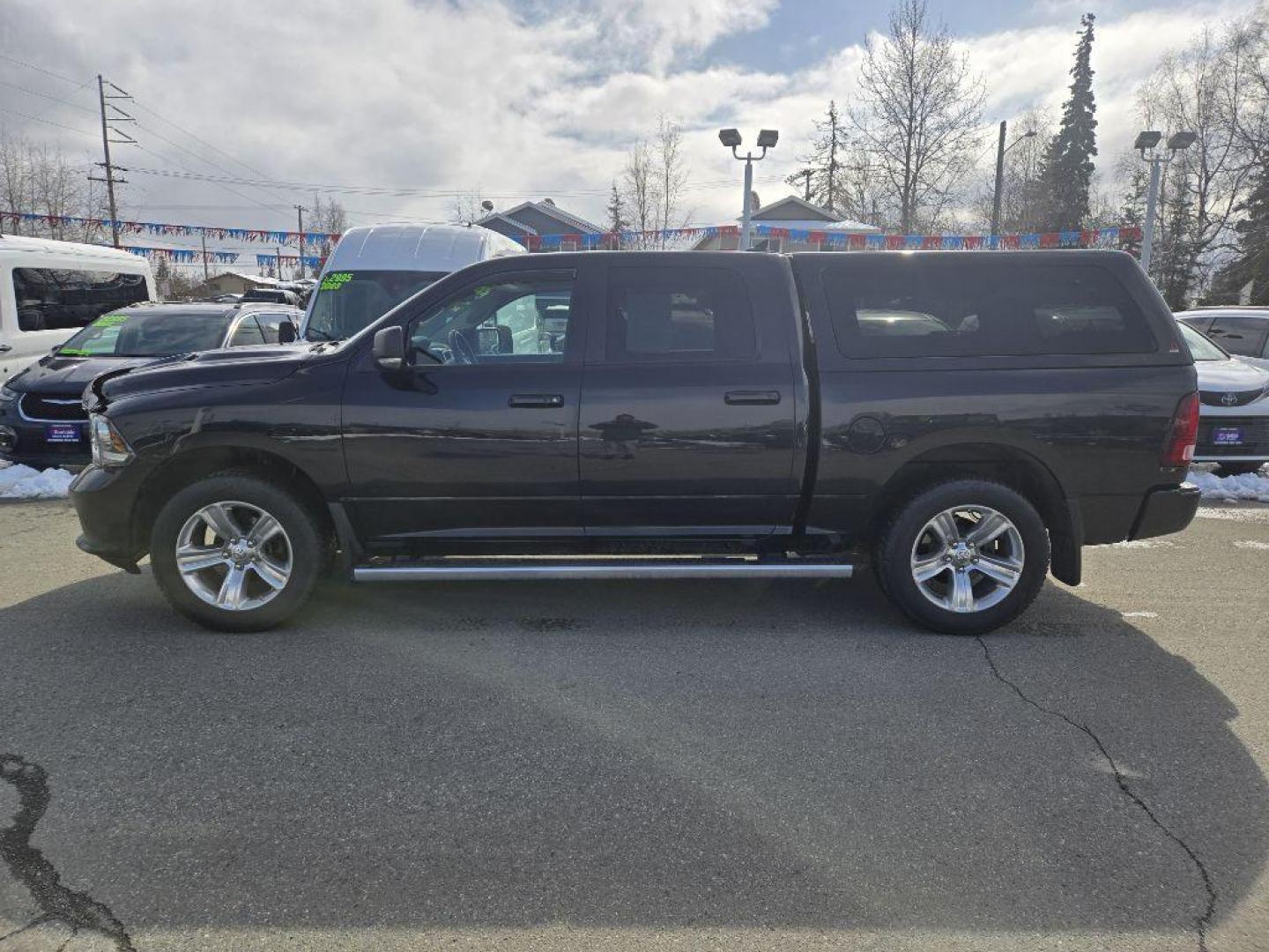 2017 BLACK RAM 1500 SPORT (1C6RR7MT3HS) with an 5.7L engine, Automatic transmission, located at 929 East 8th Ave, Anchorage, AK, 99501, (907) 274-2277, 61.214783, -149.866074 - Photo#1