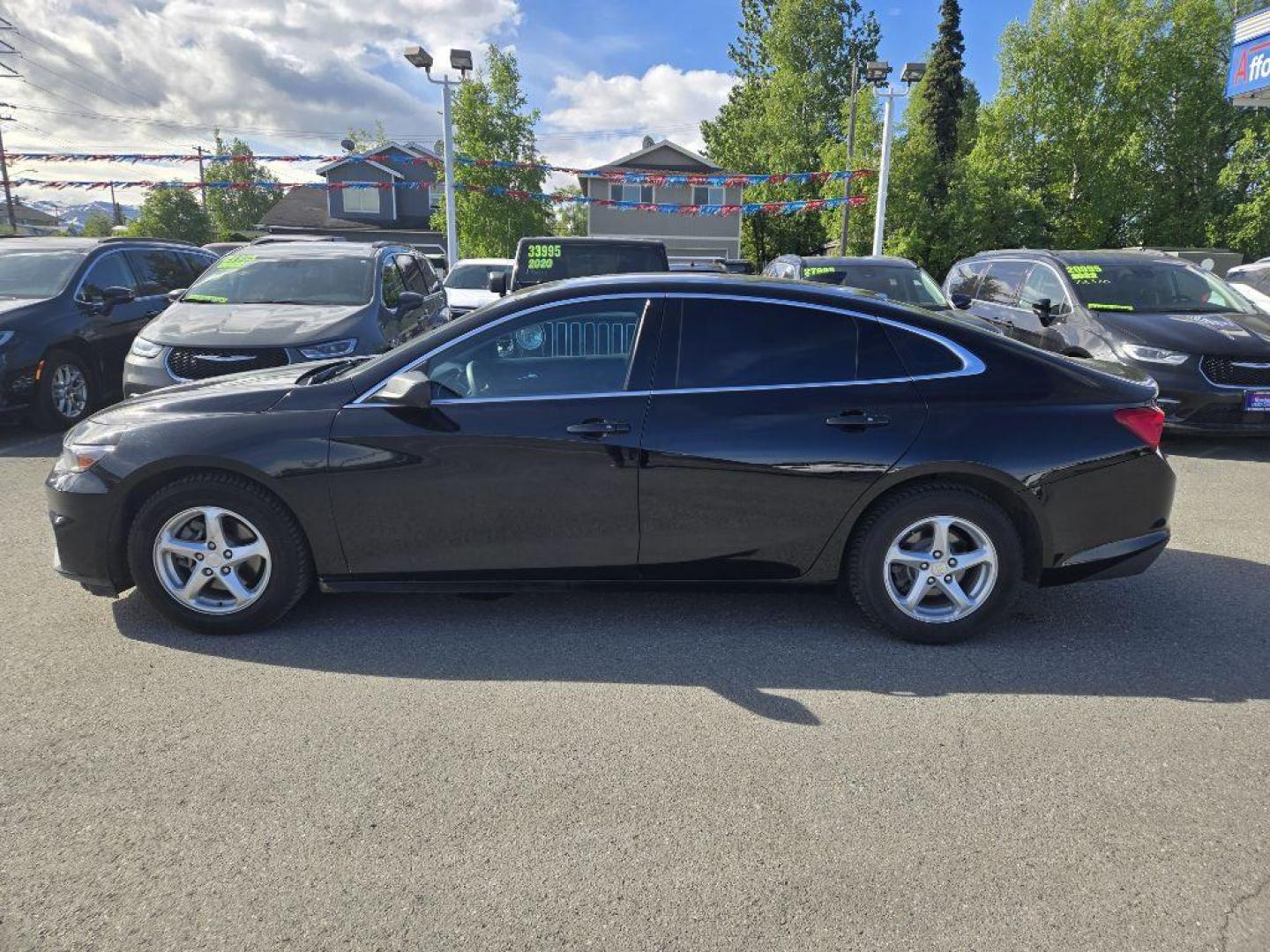 2017 BLACK CHEVROLET MALIBU LS (1G1ZB5ST8HF) with an 1.5L engine, Automatic transmission, located at 929 East 8th Ave, Anchorage, AK, 99501, (907) 274-2277, 61.214783, -149.866074 - Photo#1