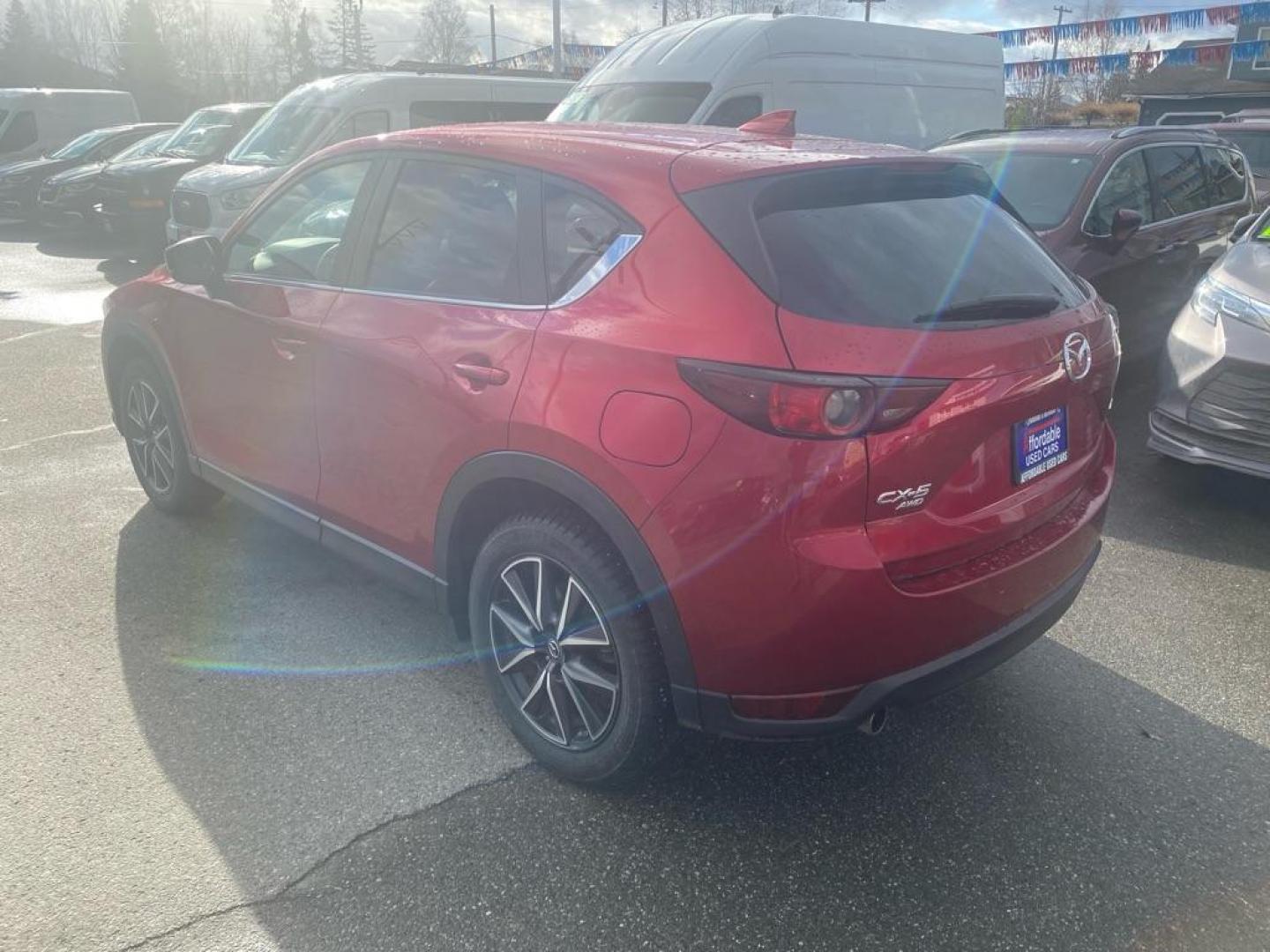 2018 RED MAZDA CX-5 TOURING (JM3KFBCM7J0) with an 2.5L engine, Automatic transmission, located at 929 East 8th Ave, Anchorage, AK, 99501, (907) 274-2277, 61.214783, -149.866074 - Photo#2