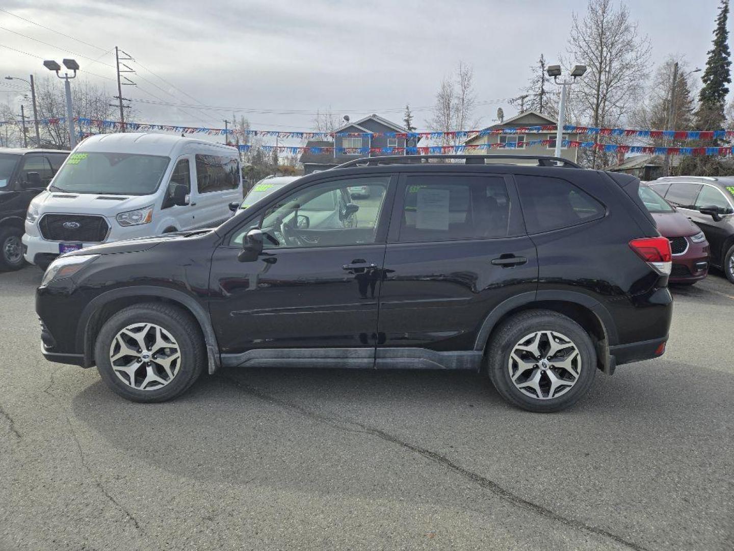 2024 BLACK SUBARU FORESTER PREMIUM (JF2SKADC6RH) with an 2.5L engine, Continuously Variable transmission, located at 929 East 8th Ave, Anchorage, AK, 99501, (907) 274-2277, 61.214783, -149.866074 - Photo#1