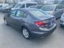 2013 GRAY HONDA CIVIC LX (19XFB2F56DE) with an 1.8L engine, Automatic transmission, located at 929 East 8th Ave, Anchorage, AK, 99501, (907) 274-2277, 61.214783, -149.866074 - Photo#2