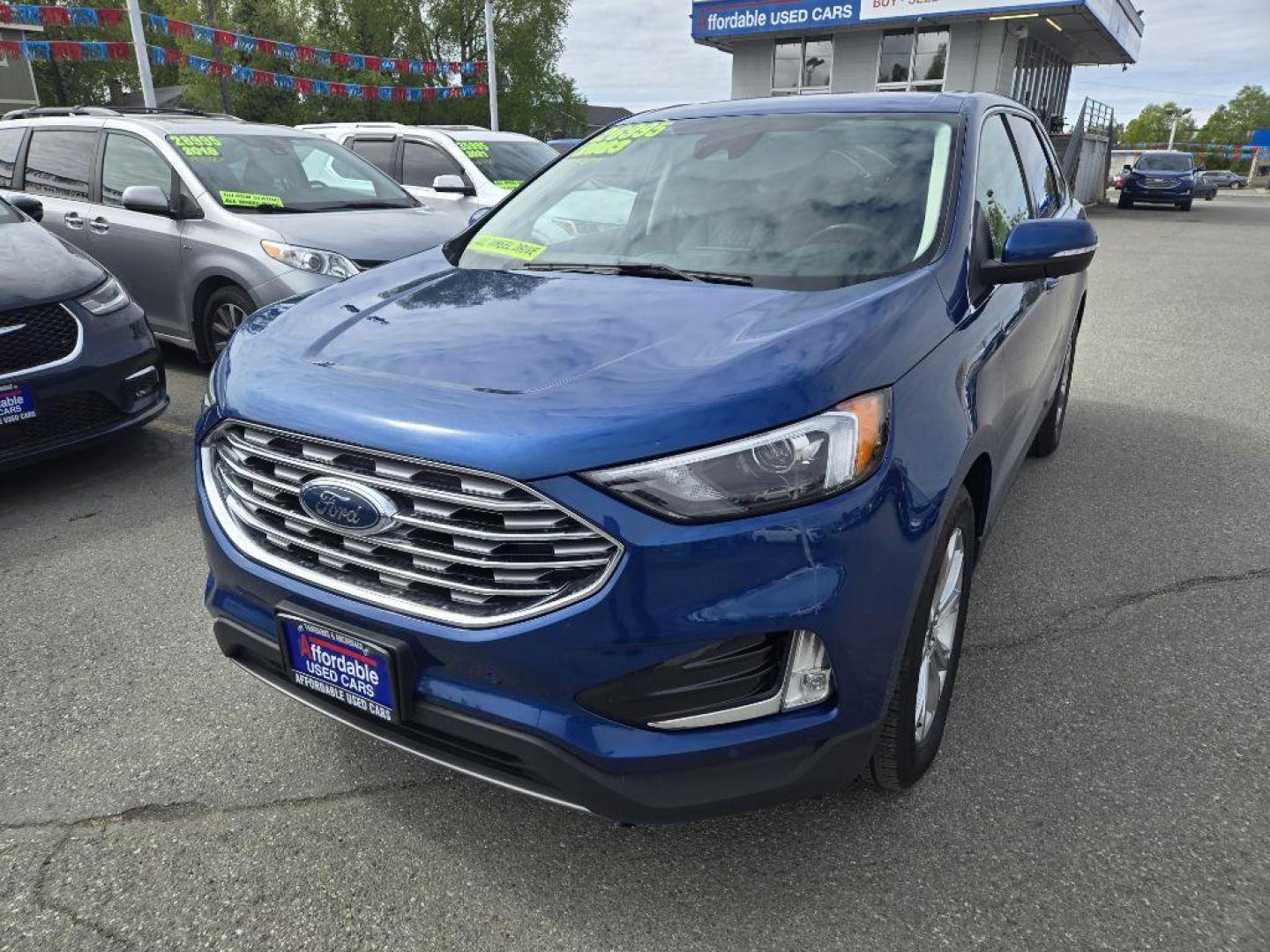 2023 BLUE FORD EDGE TITANIUM TITANIUM (2FMPK4K94PB) with an 2.0L engine, Automatic transmission, located at 929 East 8th Ave, Anchorage, AK, 99501, (907) 274-2277, 61.214783, -149.866074 - Photo#0