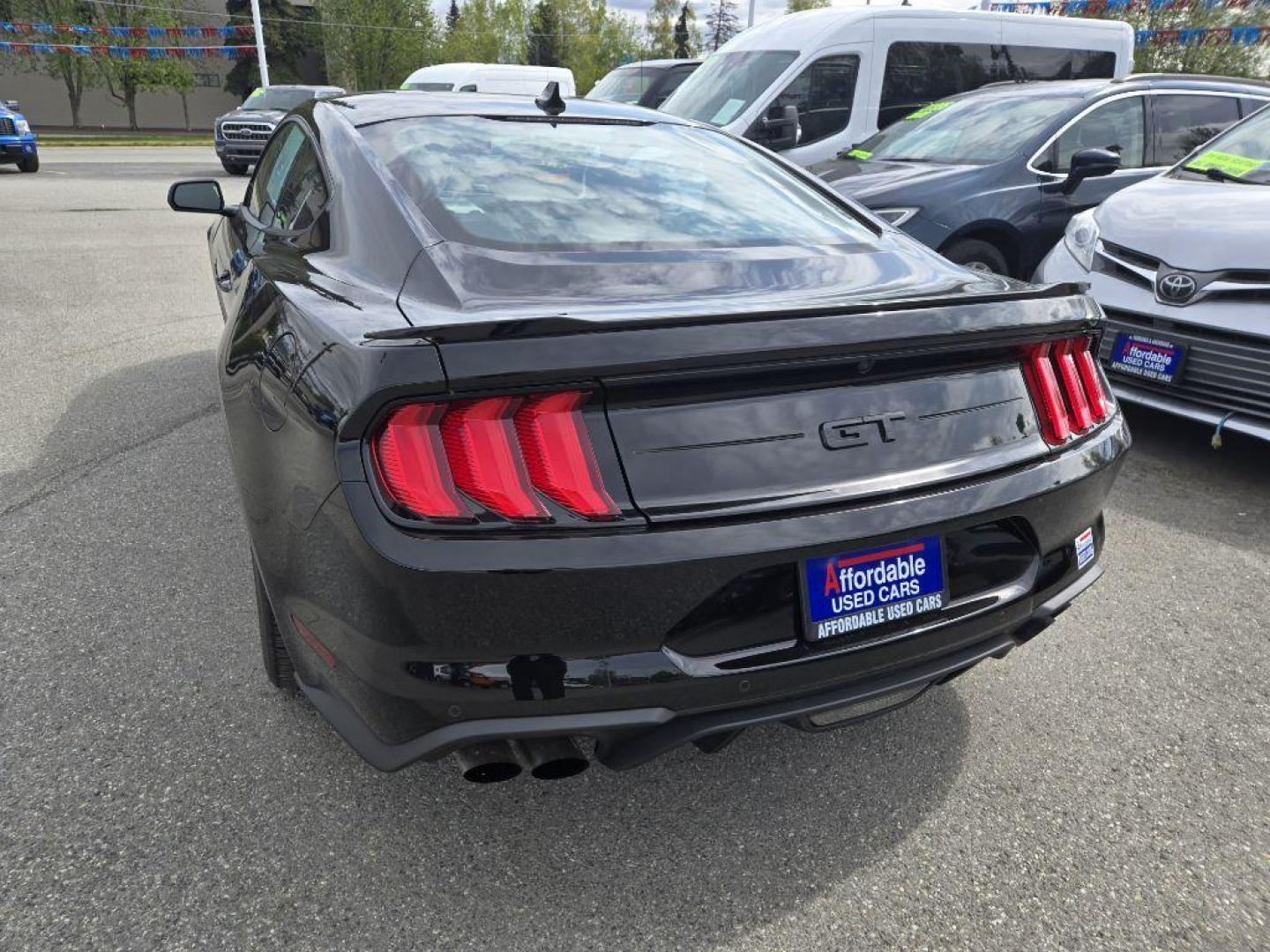 2021 BLACK FORD MUSTANG GT (1FA6P8CF2M5) with an 5.0L engine, 6-Speed Manual transmission, located at 929 East 8th Ave, Anchorage, AK, 99501, (907) 274-2277, 61.214783, -149.866074 - Photo#2