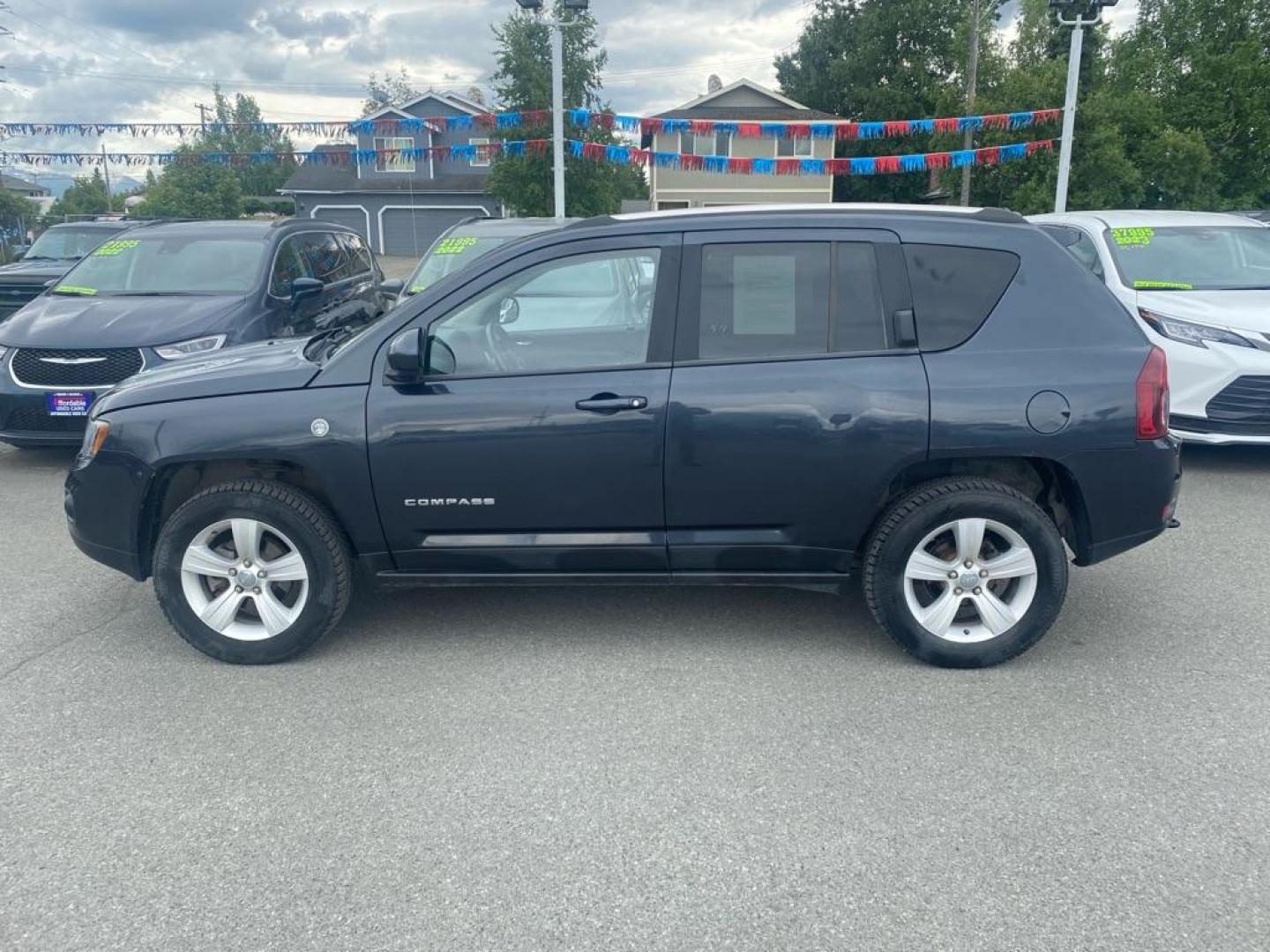 2014 BLACK JEEP COMPASS LATITUDE (1C4NJDEB6ED) with an 2.4L engine, Continuously Variable transmission, located at 929 East 8th Ave, Anchorage, AK, 99501, (907) 274-2277, 61.214783, -149.866074 - Photo#1