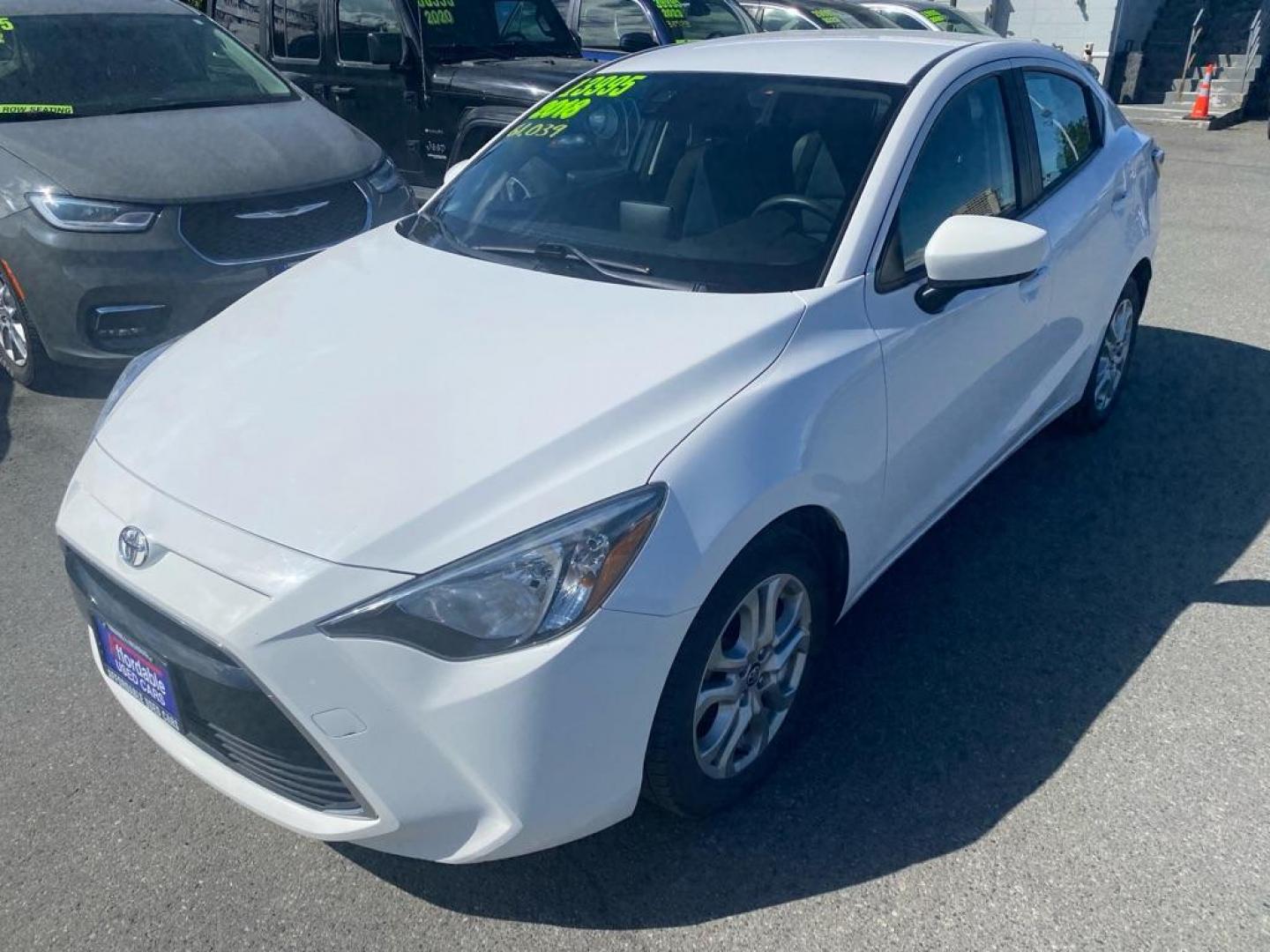2018 WHITE TOYOTA YARIS IA (3MYDLBYV8JY) with an 1.5L engine, Automatic transmission, located at 929 East 8th Ave, Anchorage, AK, 99501, (907) 274-2277, 61.214783, -149.866074 - Photo#0