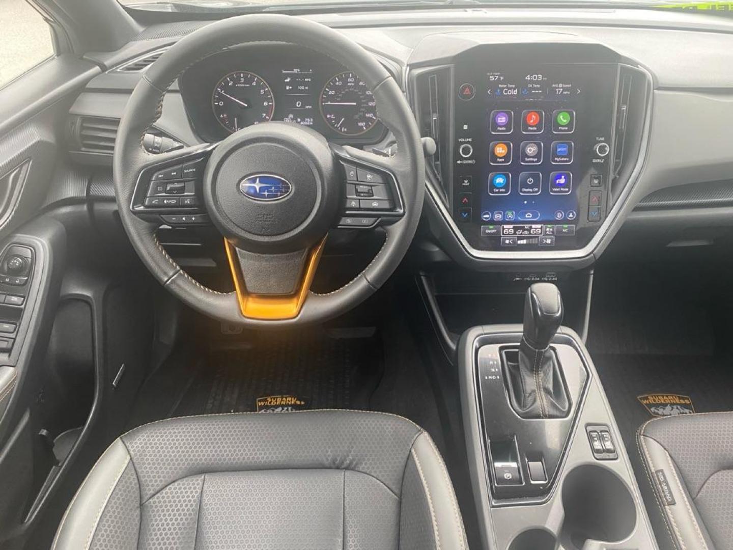2024 BLACK SUBARU CROSSTREK WILDERNESS (4S4GUHU68R3) with an 2.5L engine, Continuously Variable transmission, located at 929 East 8th Ave, Anchorage, AK, 99501, (907) 274-2277, 61.214783, -149.866074 - Photo#4