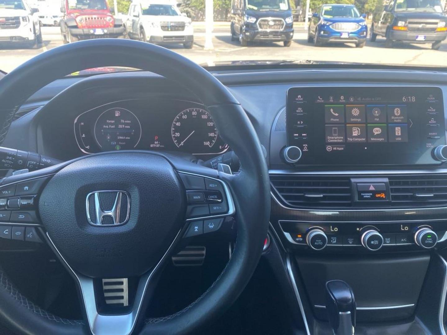 2018 BLUE HONDA ACCORD SPORT (1HGCV1F30JA) with an 1.5L engine, Continuously Variable transmission, located at 929 East 8th Ave, Anchorage, AK, 99501, (907) 274-2277, 61.214783, -149.866074 - Photo#4