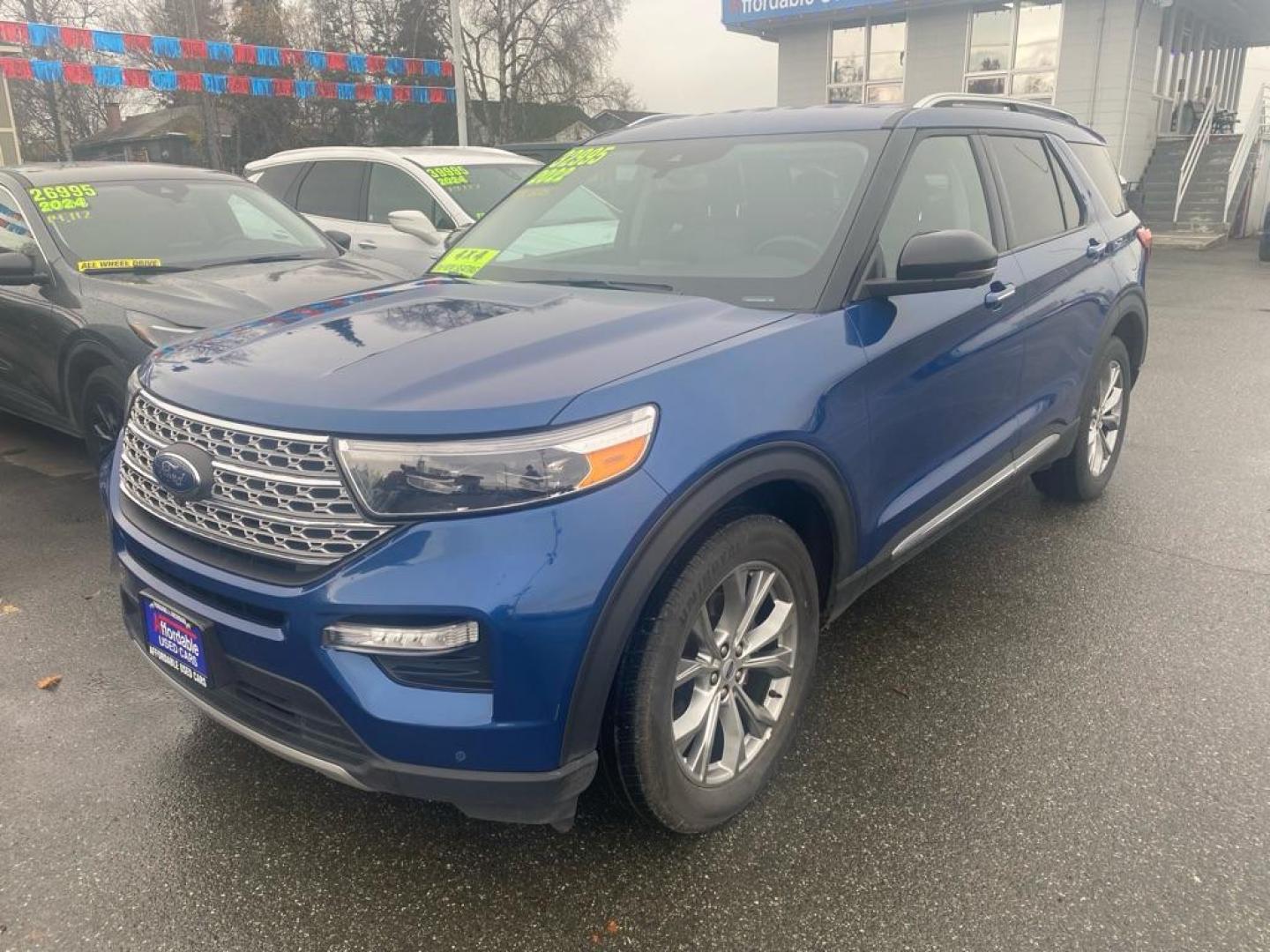 2022 BLUE FORD EXPLORER LIMITED (1FMSK8FH7NG) with an 2.3L engine, Automatic transmission, located at 929 East 8th Ave, Anchorage, AK, 99501, (907) 274-2277, 61.214783, -149.866074 - Photo#0