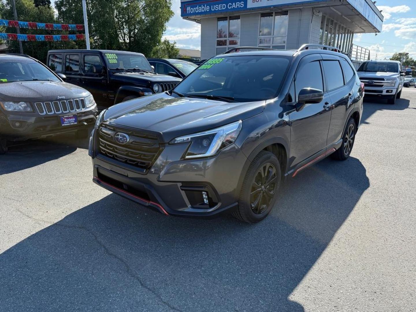 2024 GRAY SUBARU FORESTER SPORT (JF2SKAEC0RH) with an 2.5L engine, Continuously Variable transmission, located at 929 East 8th Ave, Anchorage, AK, 99501, (907) 274-2277, 61.214783, -149.866074 - Photo#0