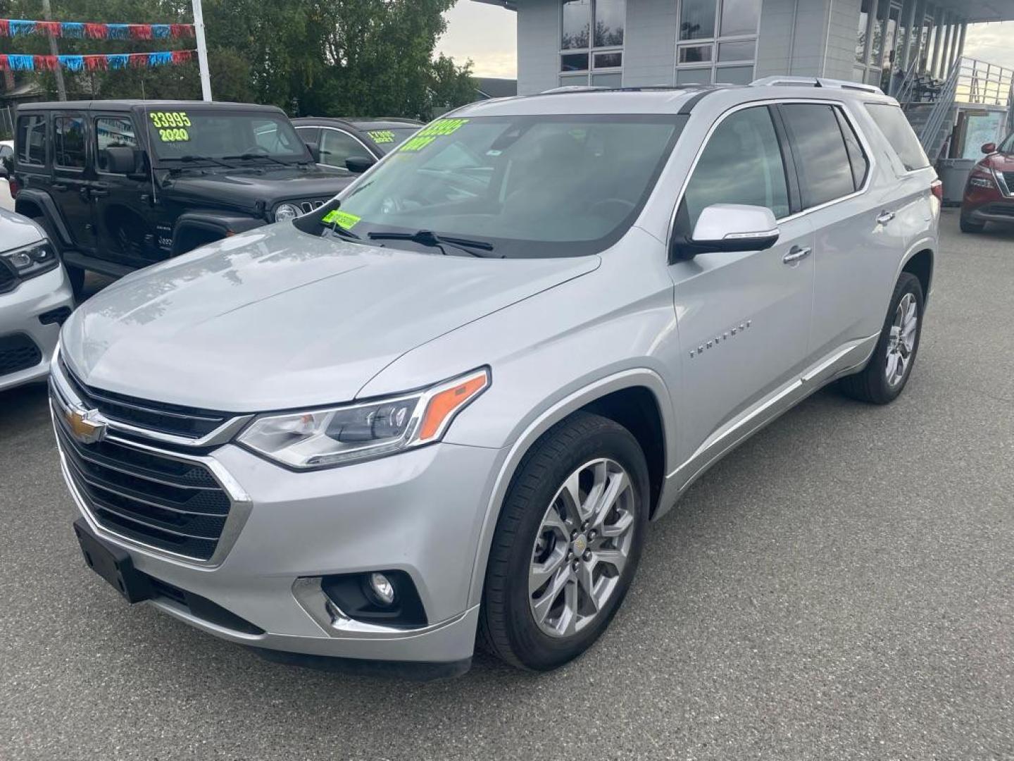 2021 SILVER CHEVROLET TRAVERSE PREMIER (1GNEVKKW4MJ) with an 3.6L engine, Automatic transmission, located at 929 East 8th Ave, Anchorage, AK, 99501, (907) 274-2277, 61.214783, -149.866074 - Photo#0