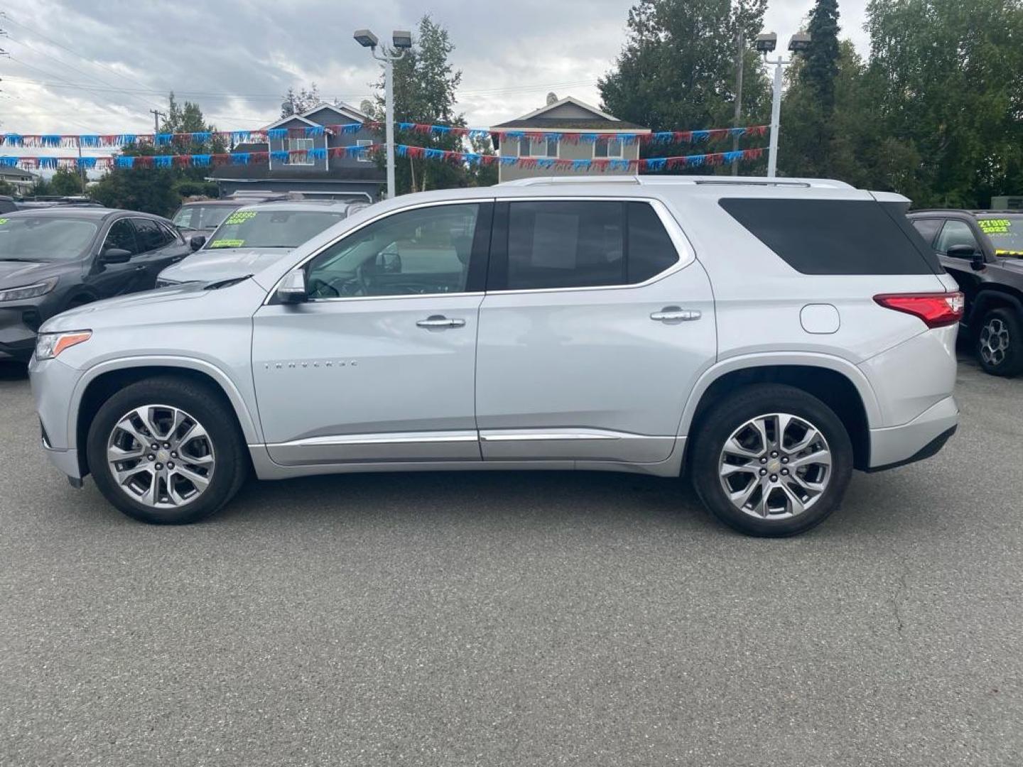 2021 SILVER CHEVROLET TRAVERSE PREMIER (1GNEVKKW4MJ) with an 3.6L engine, Automatic transmission, located at 929 East 8th Ave, Anchorage, AK, 99501, (907) 274-2277, 61.214783, -149.866074 - Photo#1