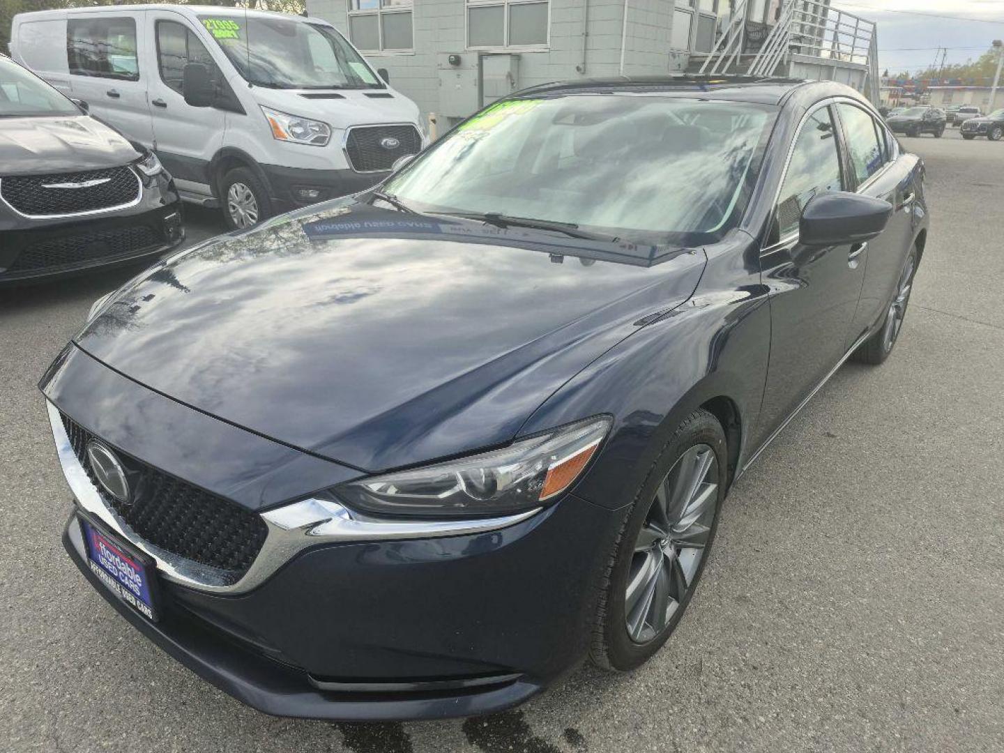 2019 BLUE MAZDA 6 TOURING (JM1GL1VM3K1) with an 2.5L engine, Automatic transmission, located at 929 East 8th Ave, Anchorage, AK, 99501, (907) 274-2277, 61.214783, -149.866074 - Photo#0