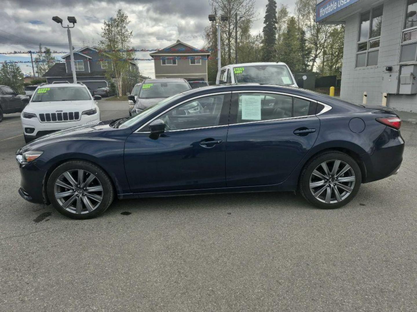 2019 BLUE MAZDA 6 TOURING (JM1GL1VM3K1) with an 2.5L engine, Automatic transmission, located at 929 East 8th Ave, Anchorage, AK, 99501, (907) 274-2277, 61.214783, -149.866074 - Photo#1