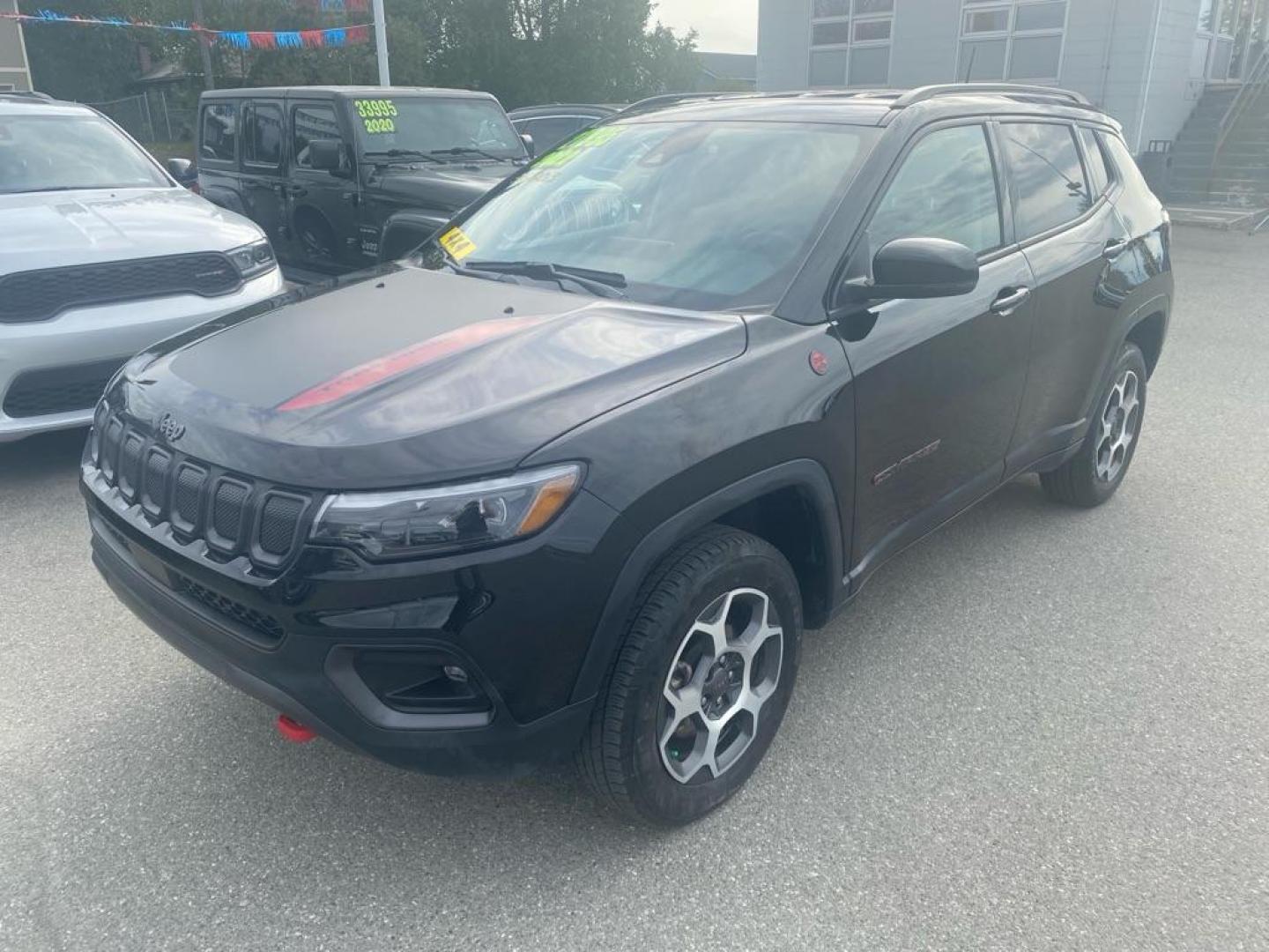 2022 BLACK JEEP COMPASS TRAILHAWK (3C4NJDDB1NT) with an 2.4L engine, Automatic transmission, located at 929 East 8th Ave, Anchorage, AK, 99501, (907) 274-2277, 61.214783, -149.866074 - Photo#0