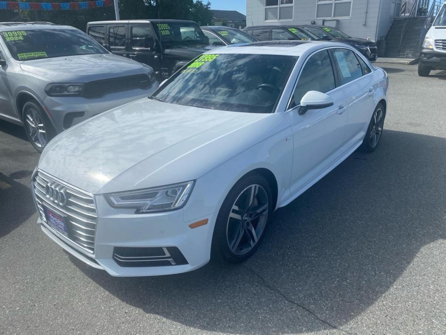 2018 WHITE AUDI A4 PREMIUM PLUS (WAUENAF40JA) with an 2.0L engine, Automatic transmission, located at 929 East 8th Ave, Anchorage, AK, 99501, (907) 274-2277, 61.214783, -149.866074 - Photo#0