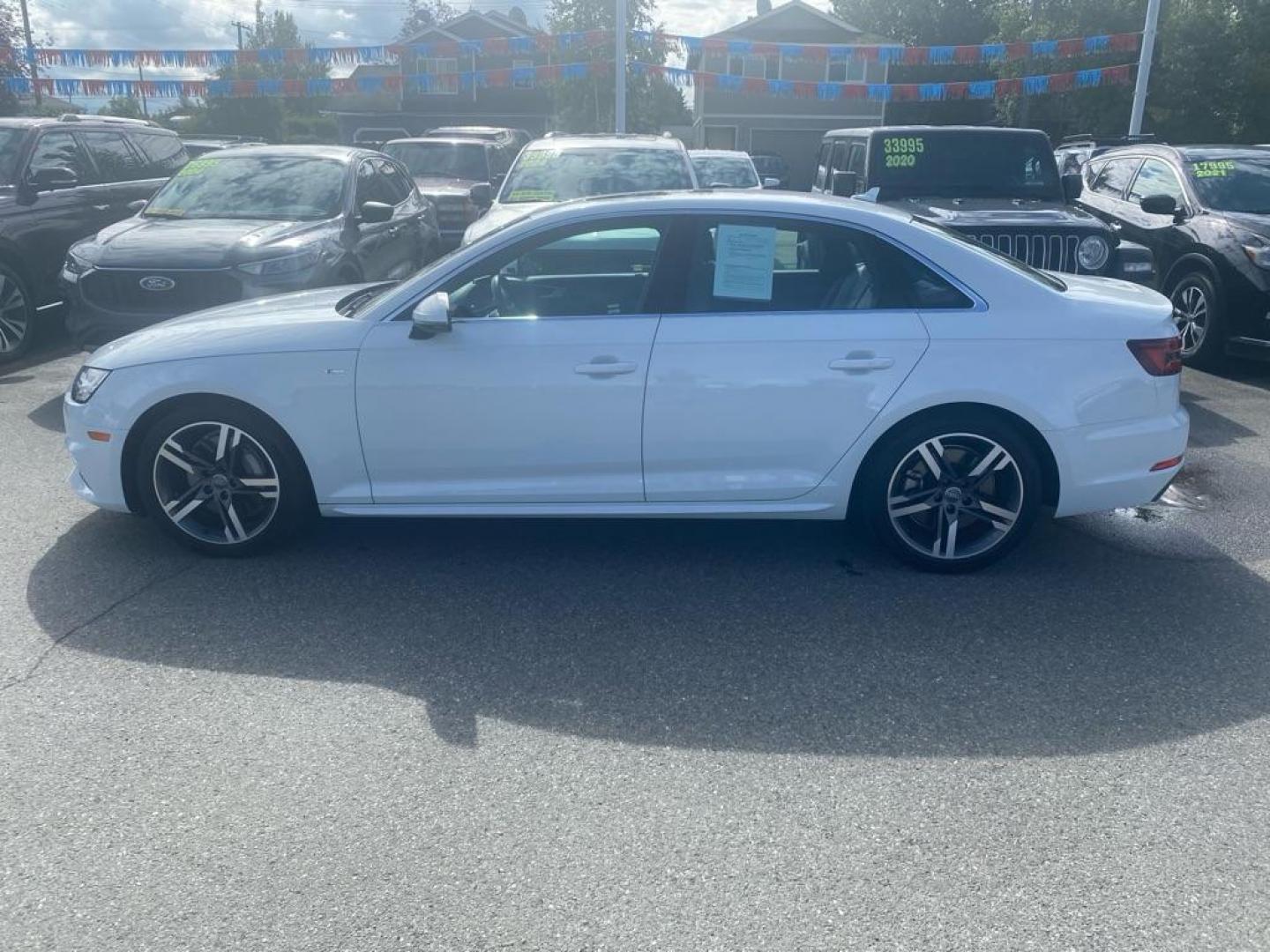 2018 WHITE AUDI A4 PREMIUM PLUS (WAUENAF40JA) with an 2.0L engine, Automatic transmission, located at 929 East 8th Ave, Anchorage, AK, 99501, (907) 274-2277, 61.214783, -149.866074 - Photo#1