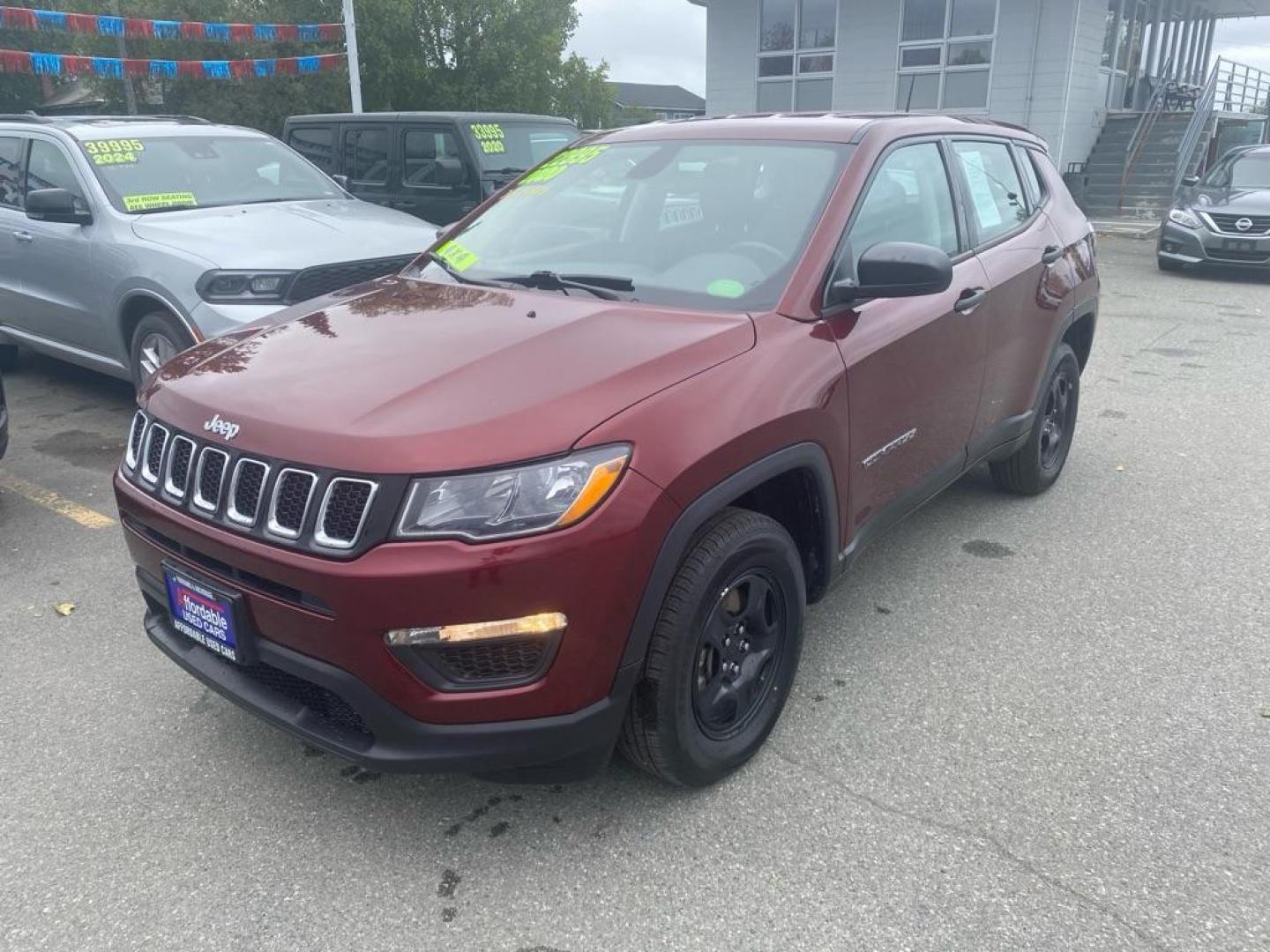 2020 MARRON JEEP COMPASS SPORT (3C4NJDAB7LT) with an 2.4L engine, Automatic transmission, located at 929 East 8th Ave, Anchorage, AK, 99501, (907) 274-2277, 61.214783, -149.866074 - Photo#0
