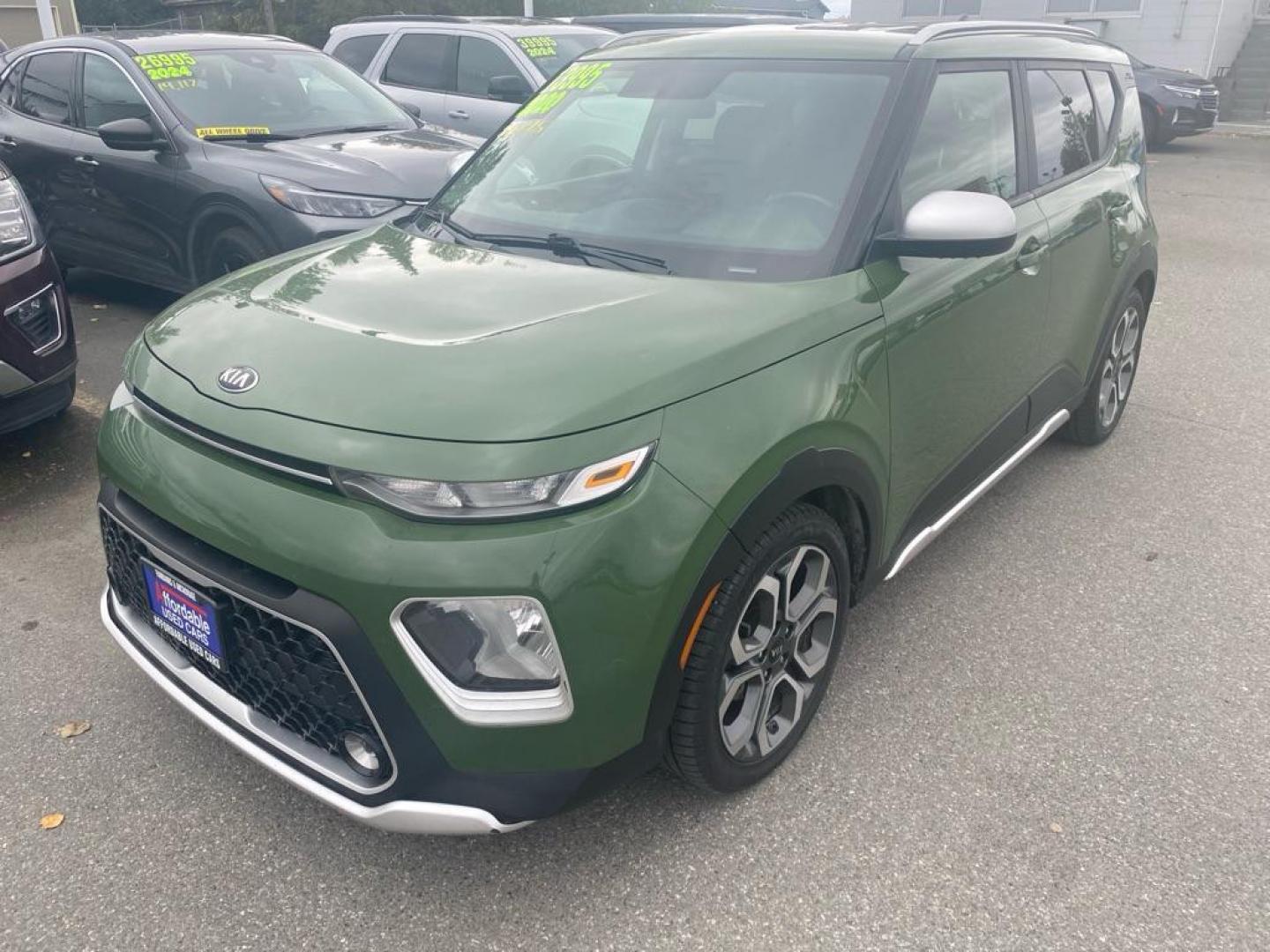2020 GREEN KIA SOUL LX (KNDJ23AU9L7) with an 2.0L engine, 10-Speed Manual transmission, located at 929 East 8th Ave, Anchorage, AK, 99501, (907) 274-2277, 61.214783, -149.866074 - Photo#0