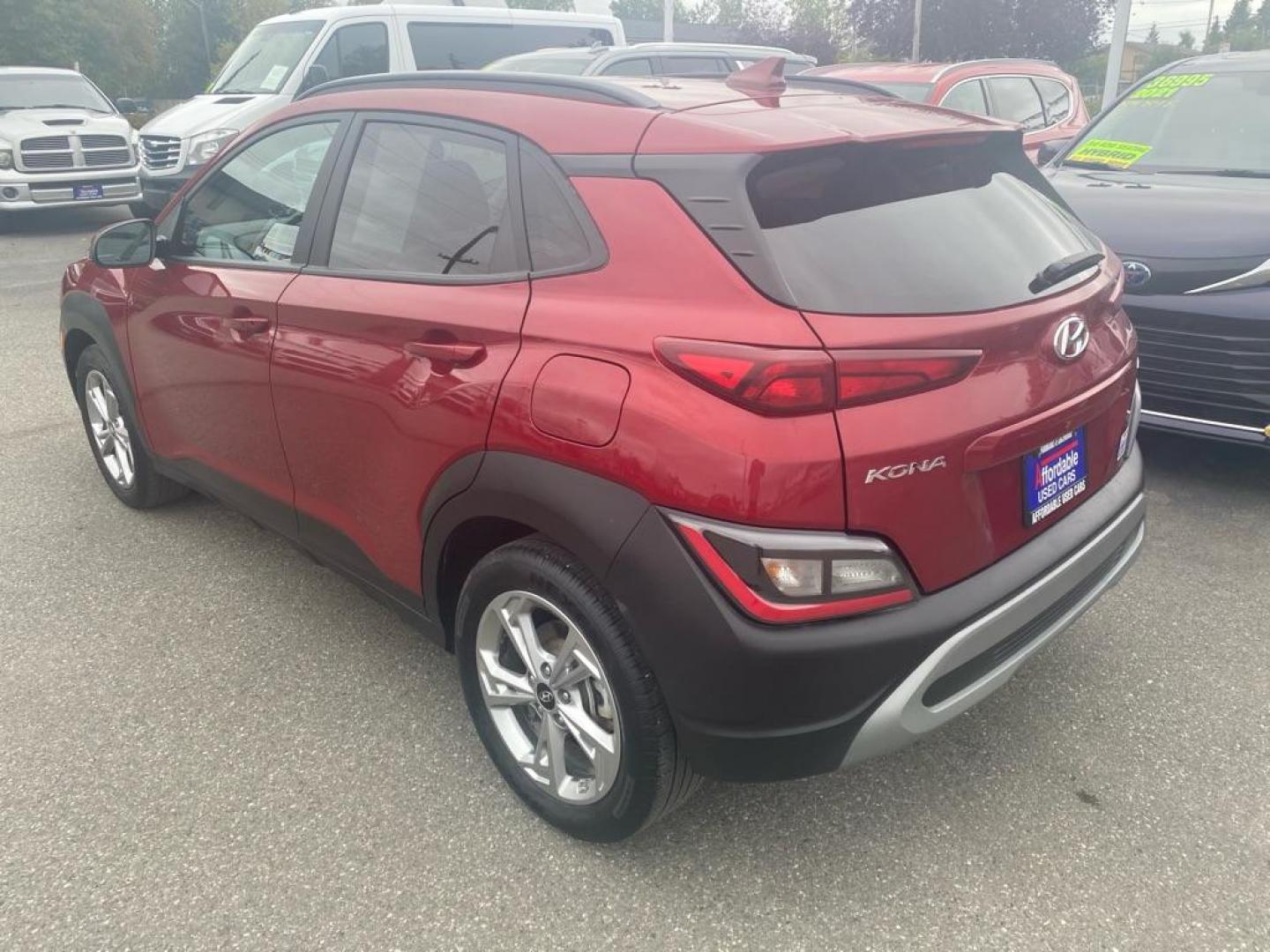 2023 RED HYUNDAI KONA SEL SEL (KM8K6CAB9PU) with an 2.0L engine, Continuously Variable transmission, located at 929 East 8th Ave, Anchorage, AK, 99501, (907) 274-2277, 61.214783, -149.866074 - Photo#2