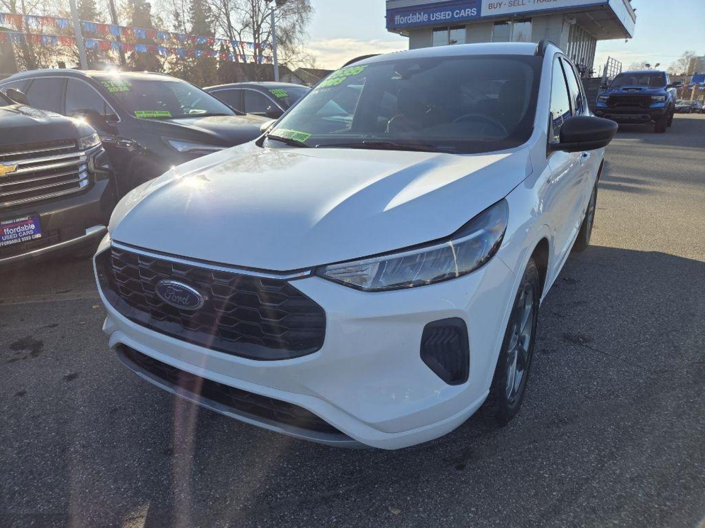 2023 WHITE FORD ESCAPE ST LINE ST LINE (1FMCU9MN7PU) with an 1.5L engine, Automatic transmission, located at 929 East 8th Ave, Anchorage, AK, 99501, (907) 274-2277, 61.214783, -149.866074 - Photo#0