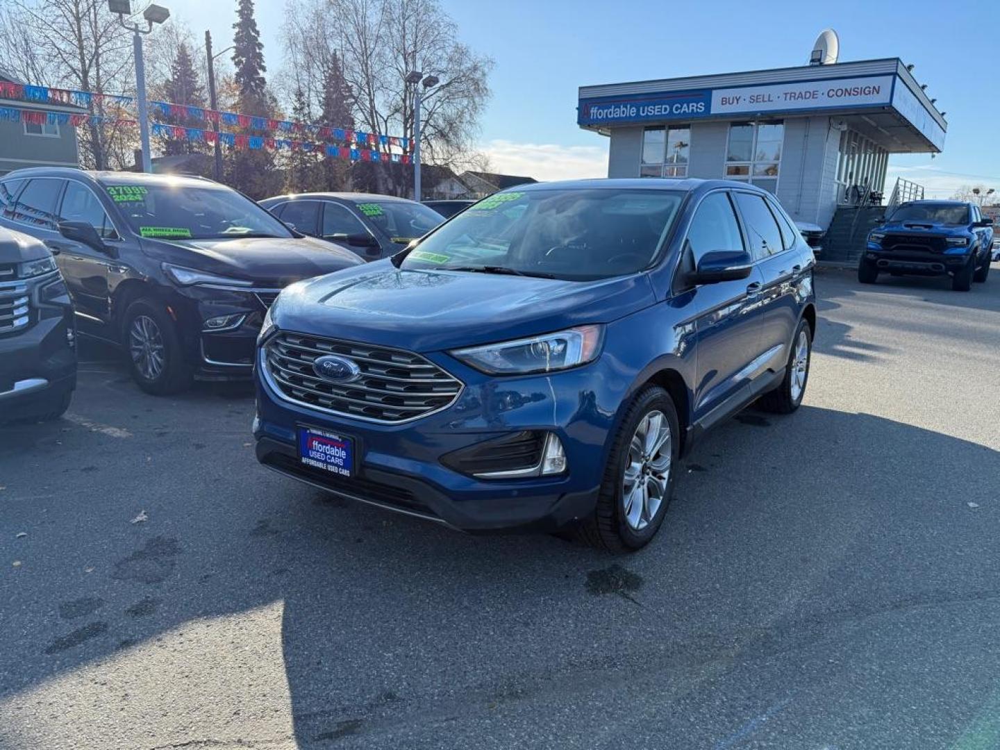 2023 BLUE FORD EDGE TITANIUM TITANIUM (2FMPK4K95PB) with an 2.0L engine, Automatic transmission, located at 929 East 8th Ave, Anchorage, AK, 99501, (907) 274-2277, 61.214783, -149.866074 - Photo#0