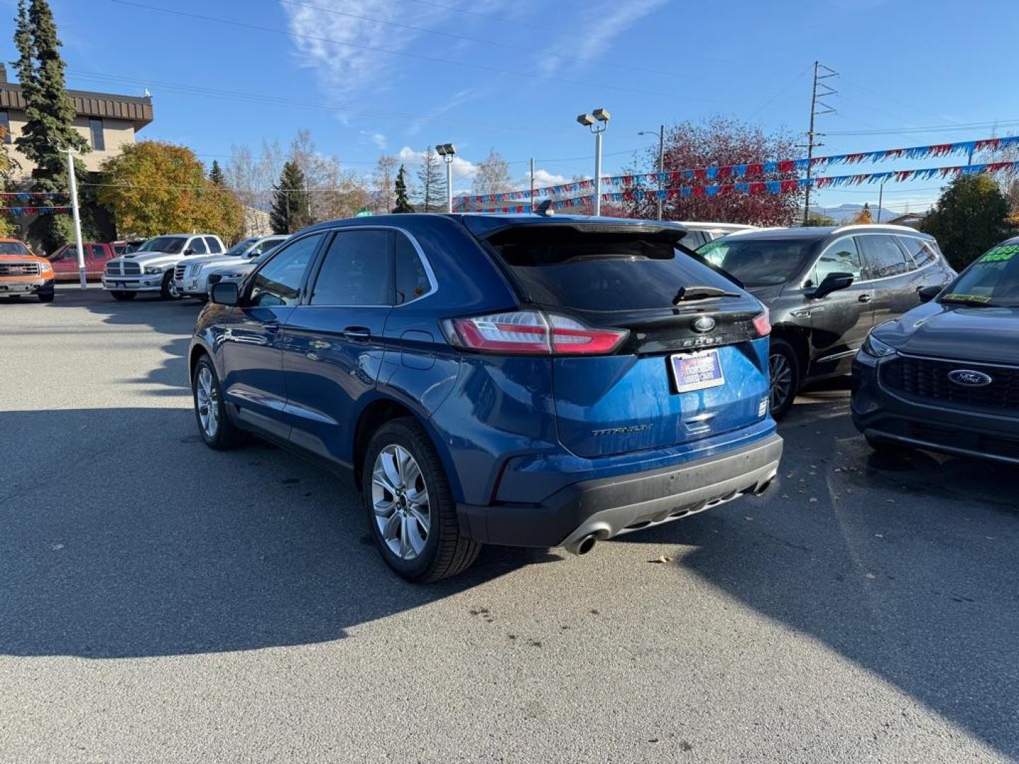 2023 BLUE FORD EDGE TITANIUM TITANIUM (2FMPK4K95PB) with an 2.0L engine, Automatic transmission, located at 929 East 8th Ave, Anchorage, AK, 99501, (907) 274-2277, 61.214783, -149.866074 - Photo#2
