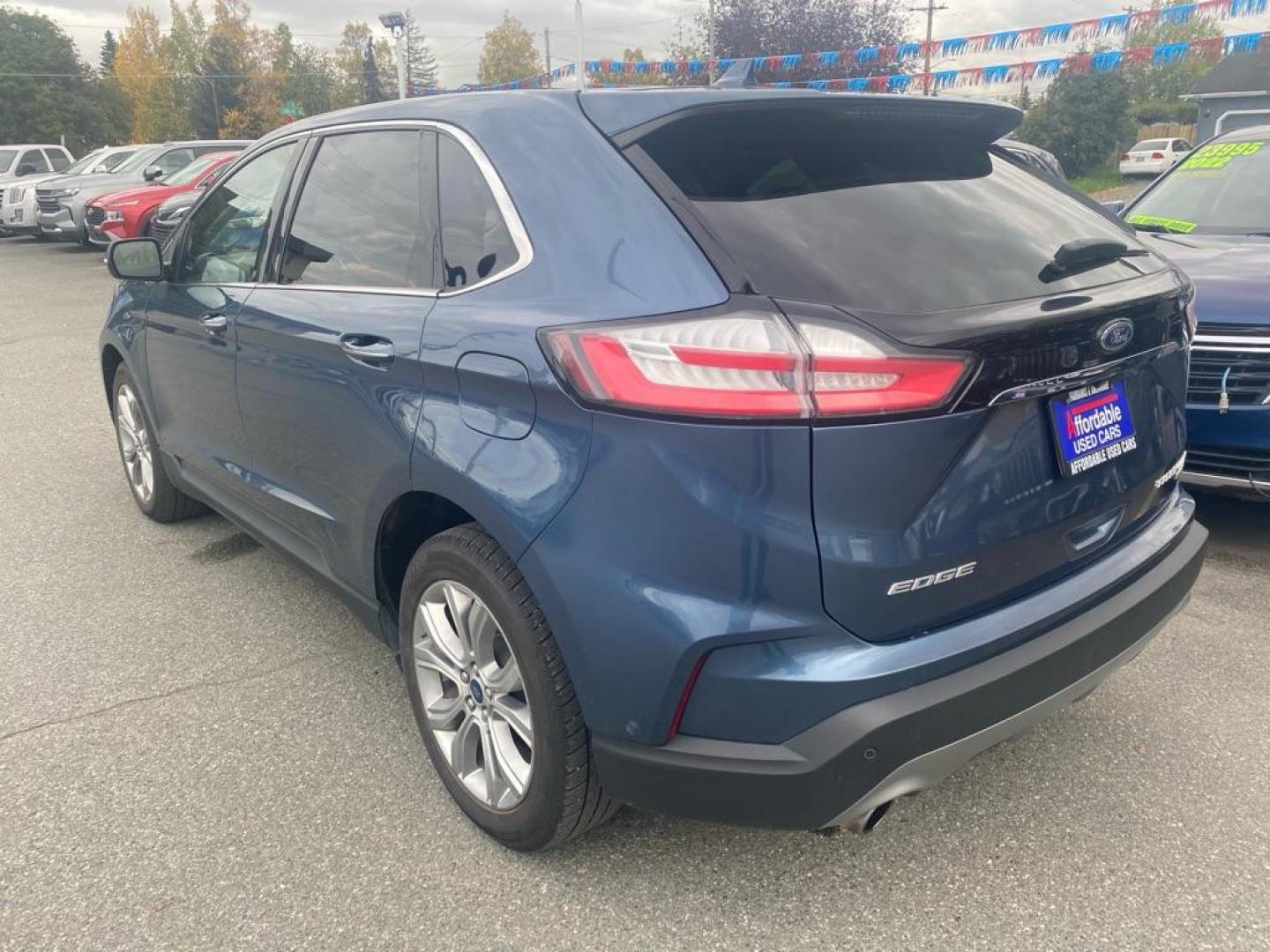2019 BLUE FORD EDGE TITANIUM (2FMPK4K97KB) with an 2.0L engine, Automatic transmission, located at 929 East 8th Ave, Anchorage, AK, 99501, (907) 274-2277, 61.214783, -149.866074 - Photo#2