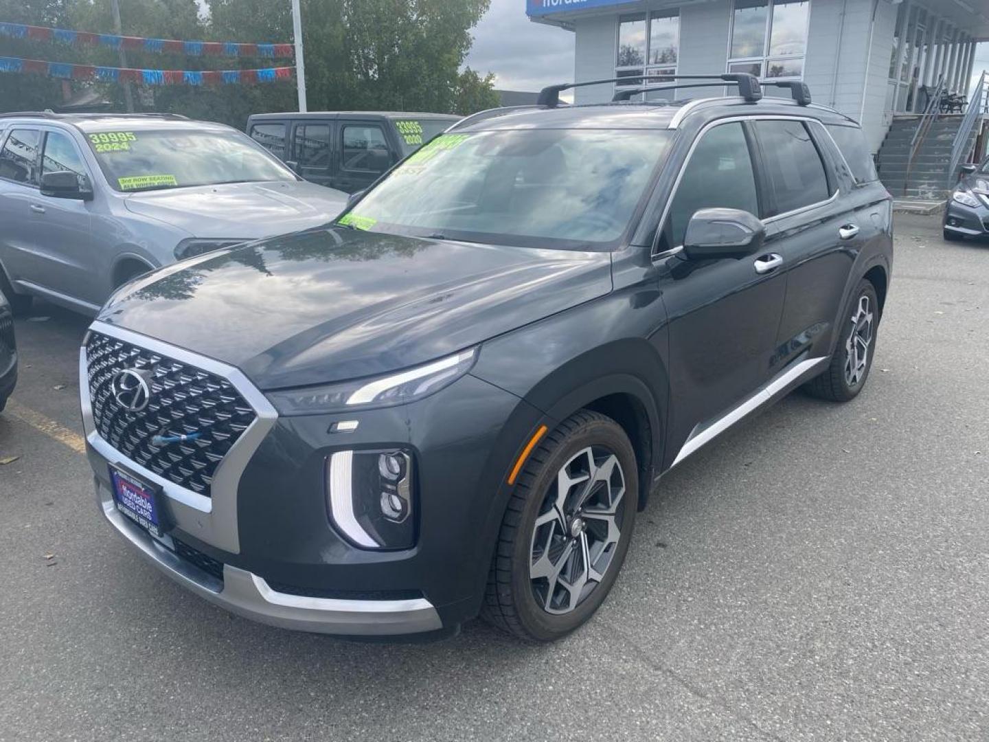 2021 GRAY HYUNDAI PALISADE CALLIGRAPHY (KM8R7DHEXMU) with an 3.8L engine, Automatic transmission, located at 929 East 8th Ave, Anchorage, AK, 99501, (907) 274-2277, 61.214783, -149.866074 - Photo#0