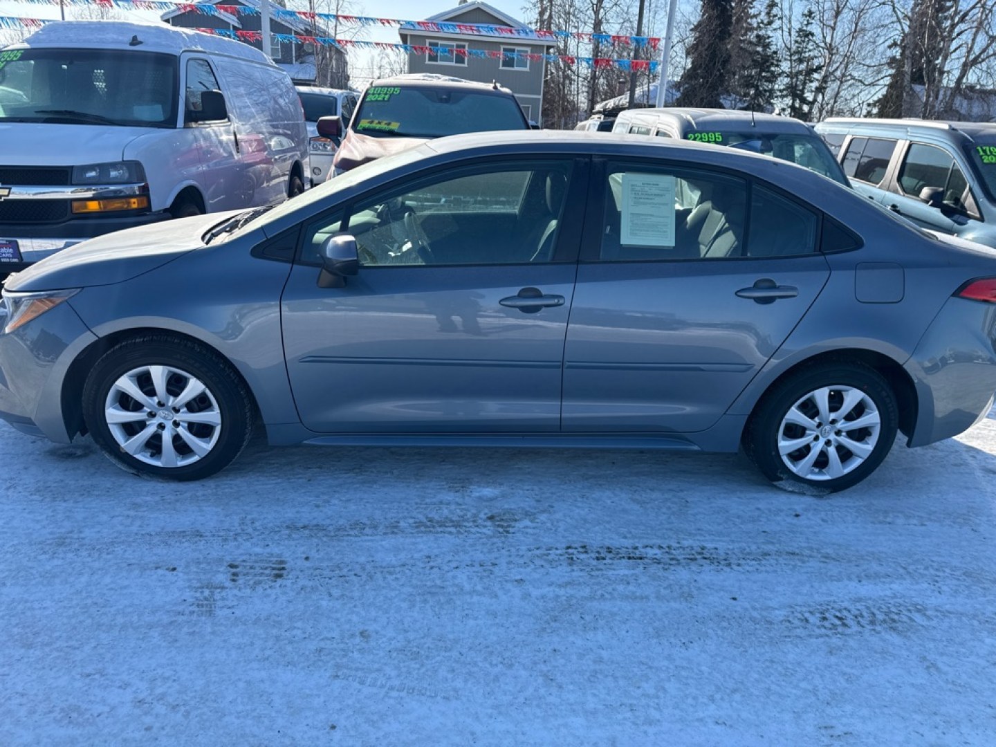 2024 BLUE TOYOTA COROLLA LE LE (5YFB4MDE5RP) with an 2.0L engine, Continuously Variable transmission, located at 929 East 8th Ave, Anchorage, AK, 99501, (907) 274-2277, 61.214783, -149.866074- Photo#0