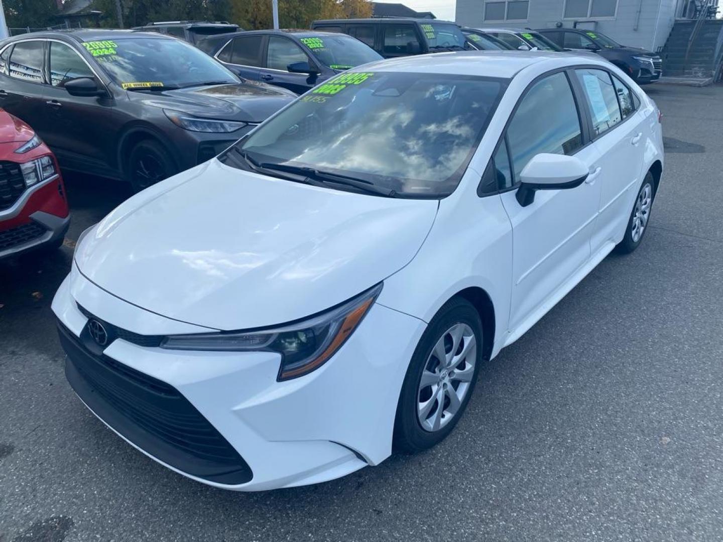 2023 WHITE TOYOTA COROLLA LE LE (5YFB4MDEXPP) with an 2.0L engine, Continuously Variable transmission, located at 929 East 8th Ave, Anchorage, AK, 99501, (907) 274-2277, 61.214783, -149.866074 - Photo#0