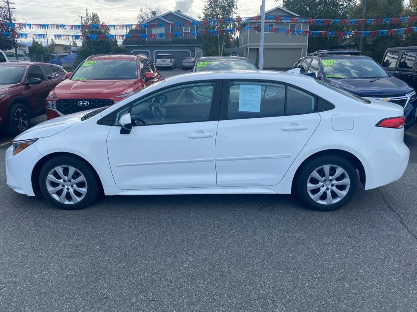 2023 WHITE TOYOTA COROLLA LE LE (5YFB4MDEXPP) with an 2.0L engine, Continuously Variable transmission, located at 929 East 8th Ave, Anchorage, AK, 99501, (907) 274-2277, 61.214783, -149.866074 - Photo#1