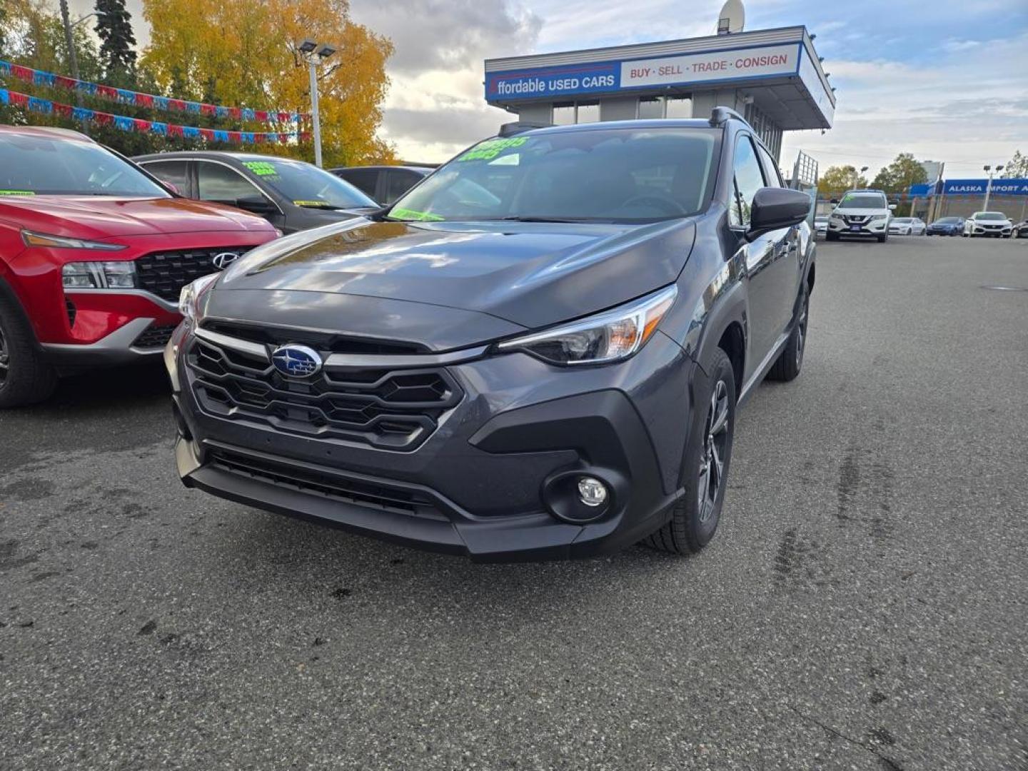 2025 GRAY SUBARU CROSSTREK PREMIUM (JF2GUHDC9S8) with an 2.5L engine, Continuously Variable transmission, located at 929 East 8th Ave, Anchorage, AK, 99501, (907) 274-2277, 61.214783, -149.866074 - Photo#0