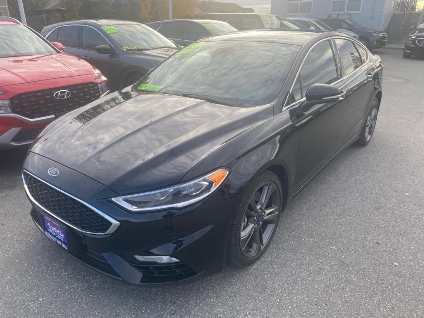2018 BLACK FORD FUSION SPORT (3FA6P0VP4JR) with an 2.7L engine, Automatic transmission, located at 929 East 8th Ave, Anchorage, AK, 99501, (907) 274-2277, 61.214783, -149.866074 - Photo#0