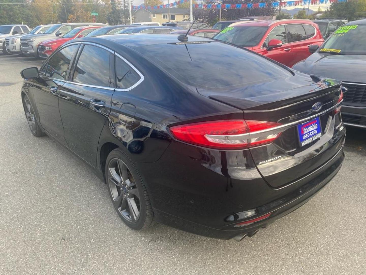 2018 BLACK FORD FUSION SPORT (3FA6P0VP4JR) with an 2.7L engine, Automatic transmission, located at 929 East 8th Ave, Anchorage, AK, 99501, (907) 274-2277, 61.214783, -149.866074 - Photo#2