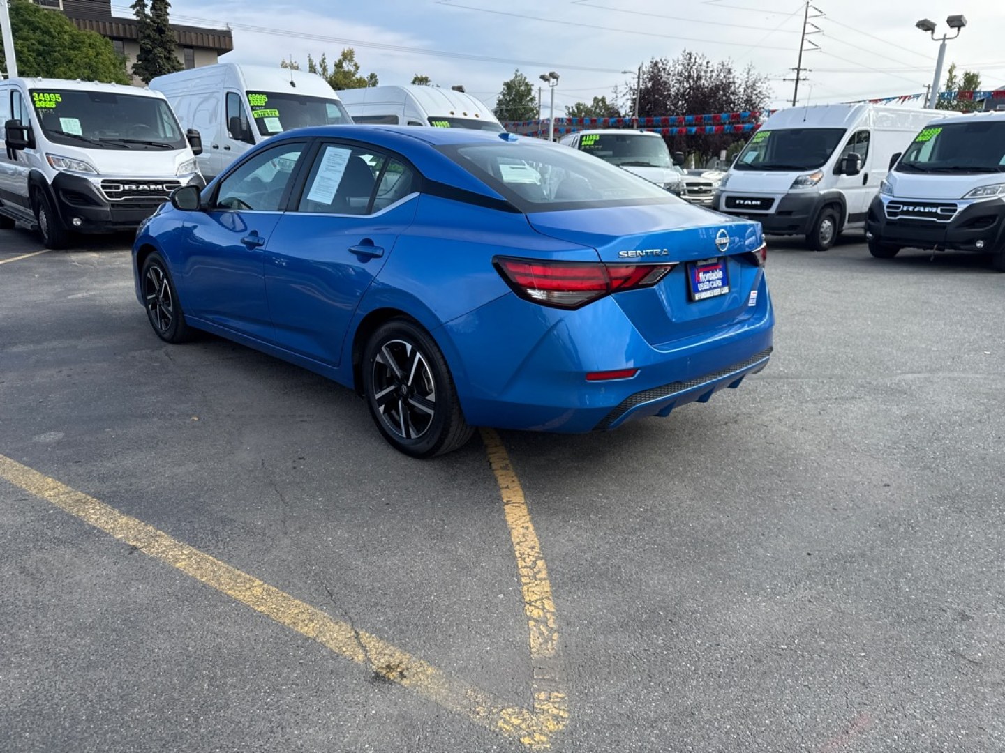 2024 BLUE NISSAN SENTRA SV (3N1AB8CV4RY) with an 2.0L engine, Continuously Variable transmission, located at 929 East 8th Ave, Anchorage, AK, 99501, (907) 274-2277, 61.214783, -149.866074- Photo#4