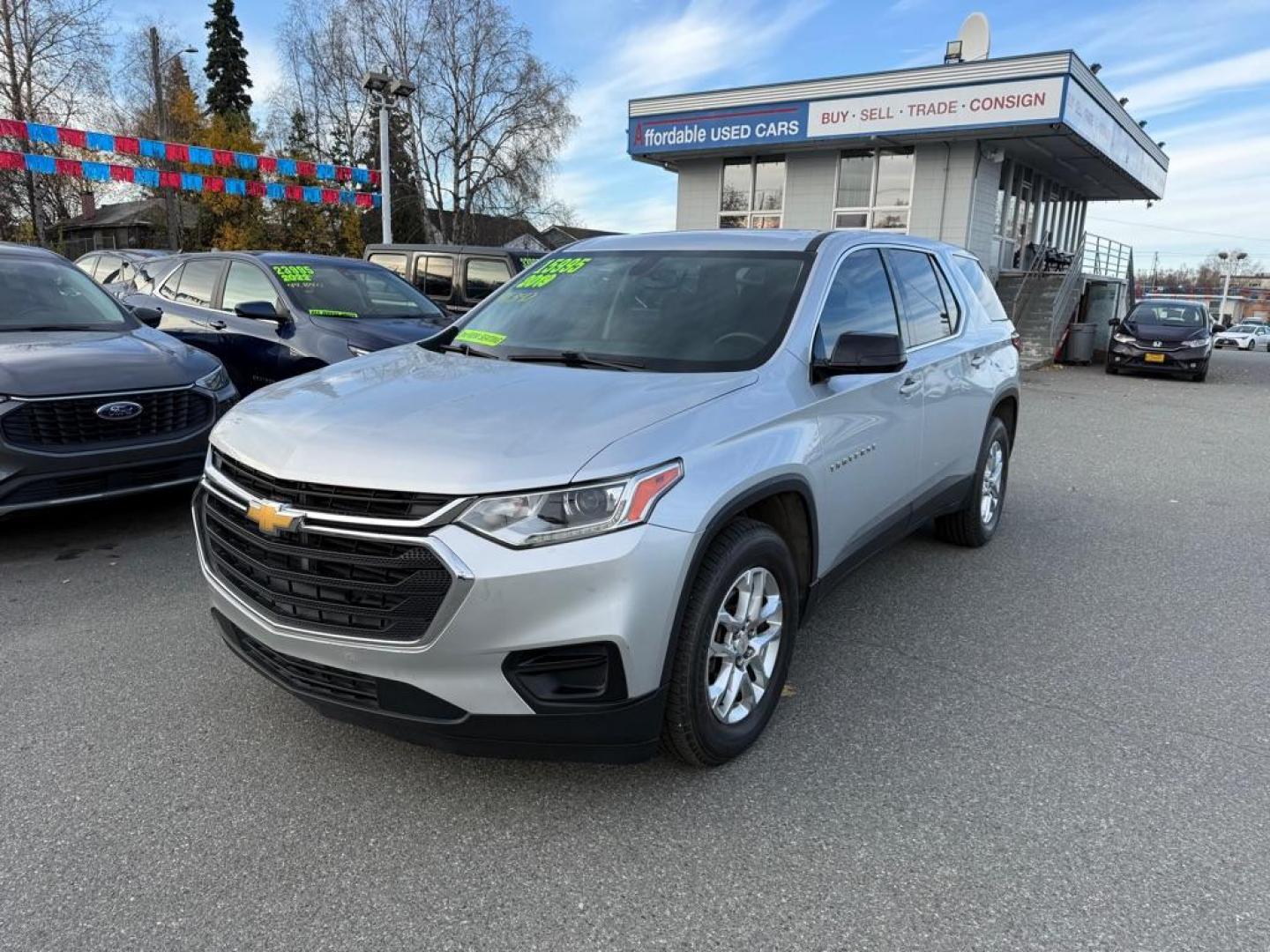 2019 SILVER CHEVROLET TRAVERSE LS (1GNERFKW1KJ) with an 3.6L engine, Automatic transmission, located at 929 East 8th Ave, Anchorage, AK, 99501, (907) 274-2277, 61.214783, -149.866074 - Photo#0