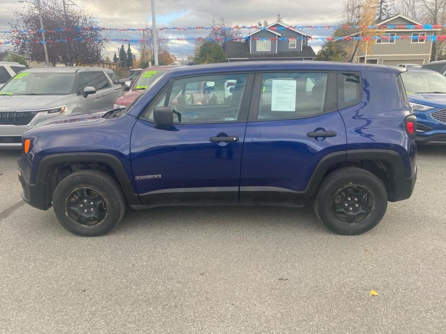 2018 BLUE JEEP RENEGADE SPORT (ZACCJBAB3JP) with an 2.4L engine, Automatic transmission, located at 929 East 8th Ave, Anchorage, AK, 99501, (907) 274-2277, 61.214783, -149.866074 - Photo#1