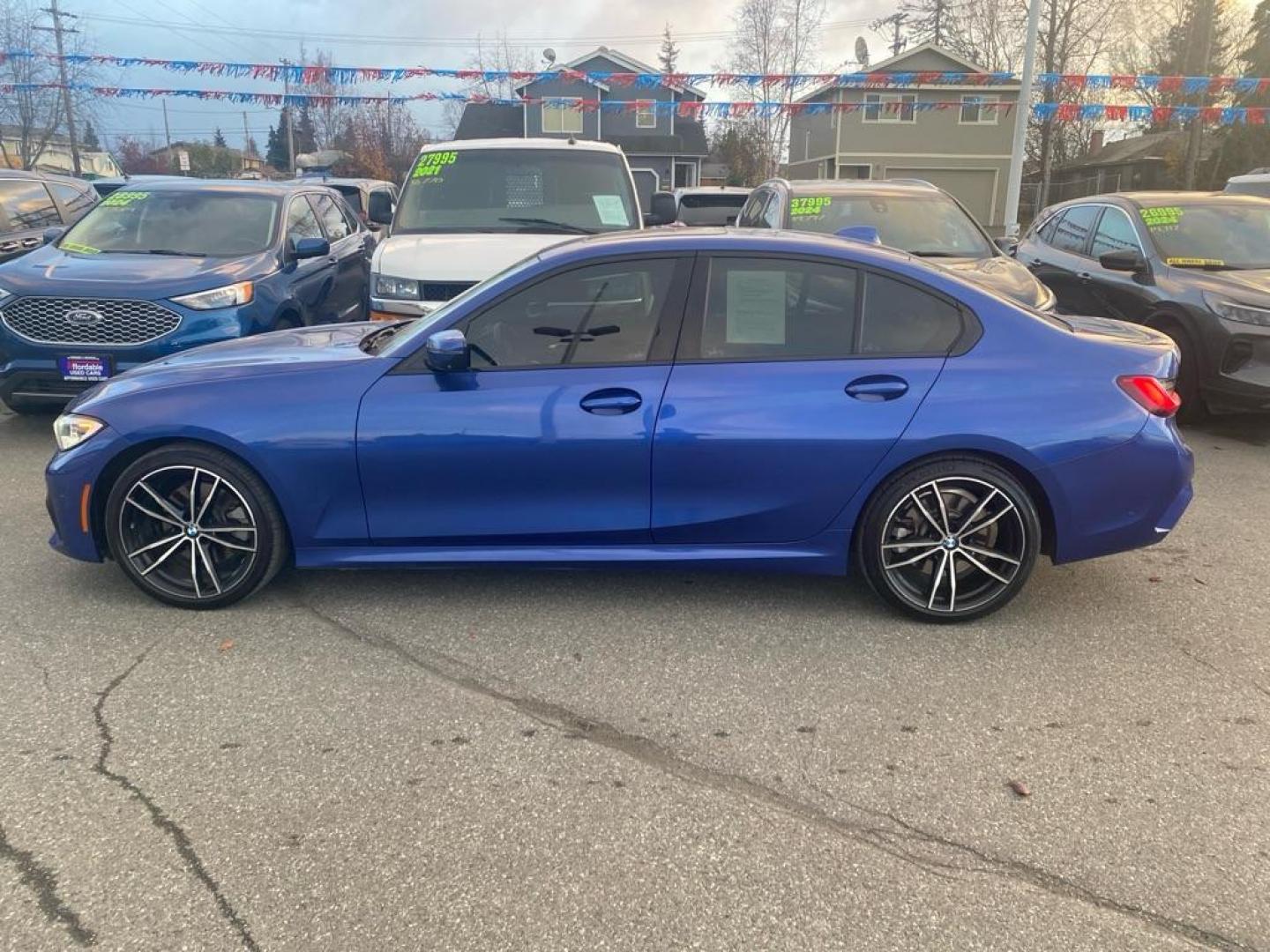 2019 BLUE BMW 330XI (WBA5R7C55KA) with an 2.0L engine, Automatic transmission, located at 929 East 8th Ave, Anchorage, AK, 99501, (907) 274-2277, 61.214783, -149.866074 - Photo#1