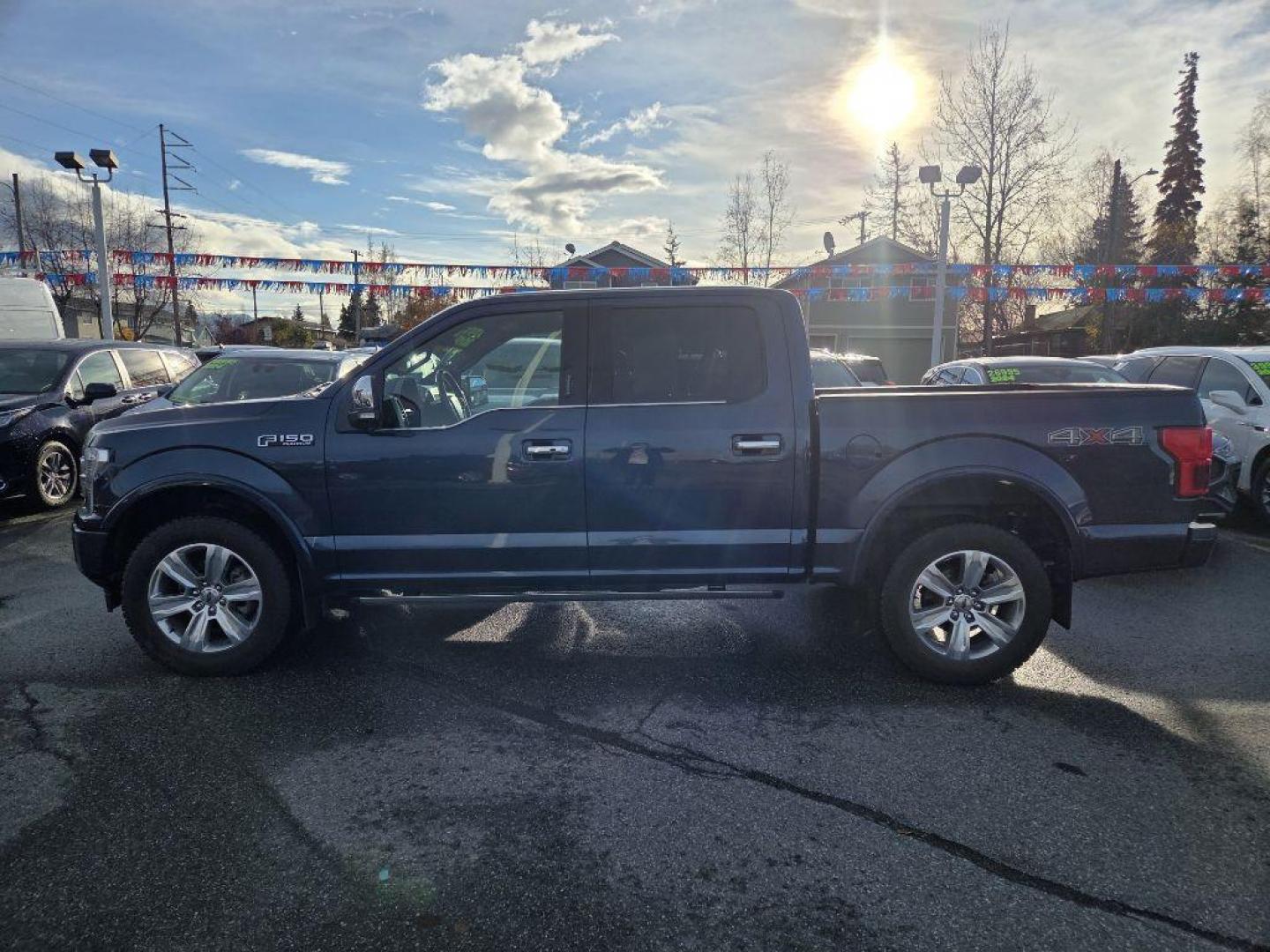 2019 BLUE FORD F150 SUPERCREW PLATINUM (1FTEW1E44KF) with an 3.5L engine, Automatic transmission, located at 929 East 8th Ave, Anchorage, AK, 99501, (907) 274-2277, 61.214783, -149.866074 - Photo#1