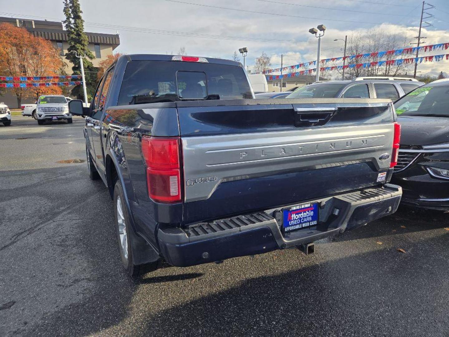 2019 BLUE FORD F150 SUPERCREW PLATINUM (1FTEW1E44KF) with an 3.5L engine, Automatic transmission, located at 929 East 8th Ave, Anchorage, AK, 99501, (907) 274-2277, 61.214783, -149.866074 - Photo#2
