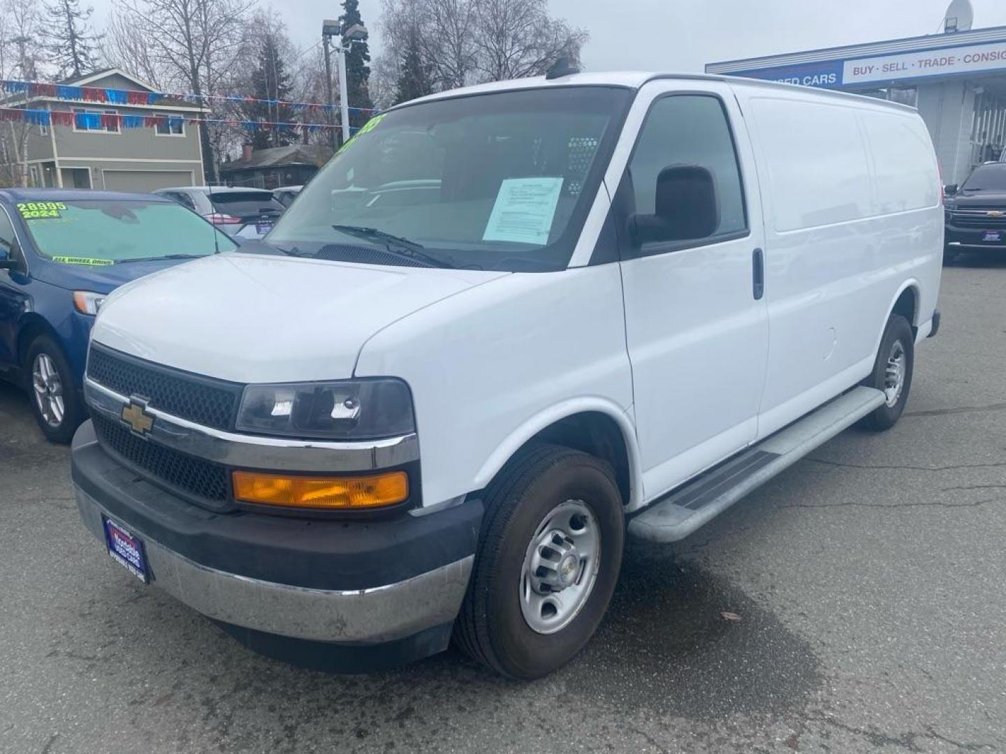 2021 WHITE CHEVROLET EXPRESS G2500 (1GCWGAFP9M1) with an 4.3L engine, Automatic transmission, located at 929 East 8th Ave, Anchorage, AK, 99501, (907) 274-2277, 61.214783, -149.866074 - Photo#0