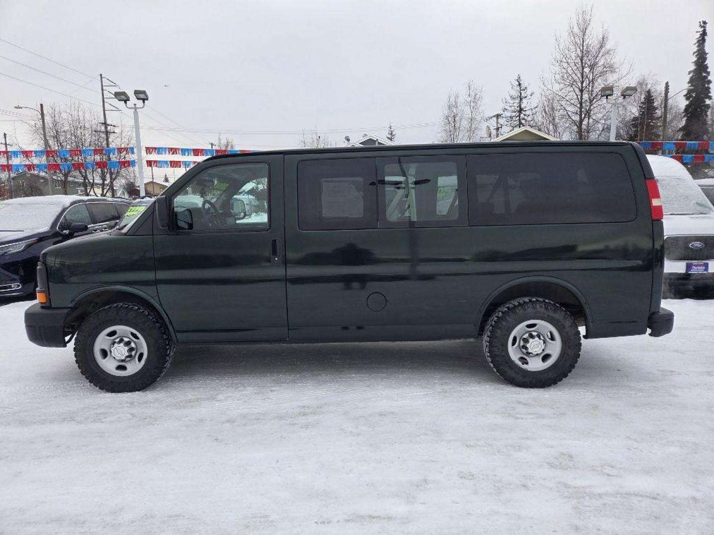 2014 GREEN CHEVROLET EXPRESS G2500 LS (1GAWGPFG3E1) with an 6.0L engine, Automatic transmission, located at 929 East 8th Ave, Anchorage, AK, 99501, (907) 274-2277, 61.214783, -149.866074 - Photo#1