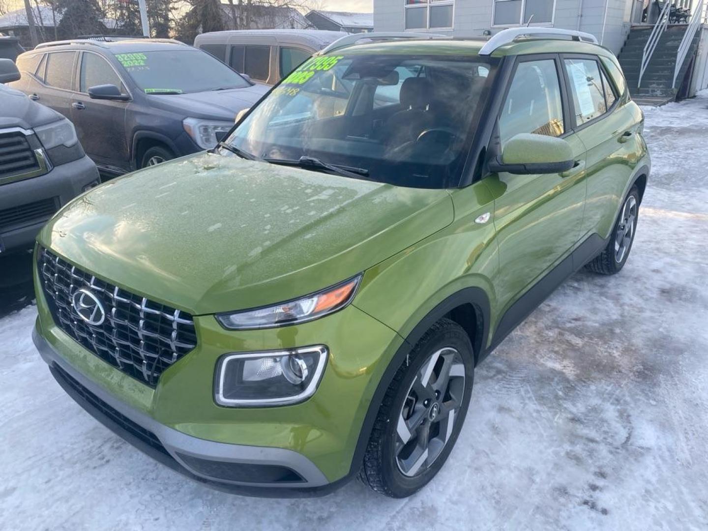 2023 GREEN HYUNDAI VENUE SEL (KMHRC8A32PU) with an 1.6L engine, Continuously Variable transmission, located at 929 East 8th Ave, Anchorage, AK, 99501, (907) 274-2277, 61.214783, -149.866074 - Photo#0
