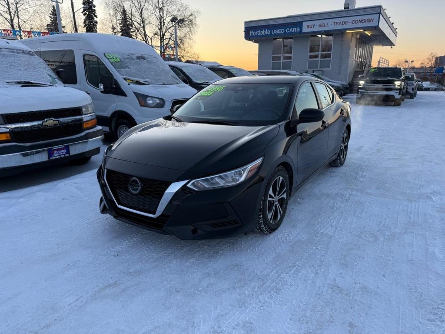 2023 BLACK NISSAN SENTRA SV (3N1AB8CV3PY) with an 2.0L engine, Continuously Variable transmission, located at 929 East 8th Ave, Anchorage, AK, 99501, (907) 274-2277, 61.214783, -149.866074 - Photo#0