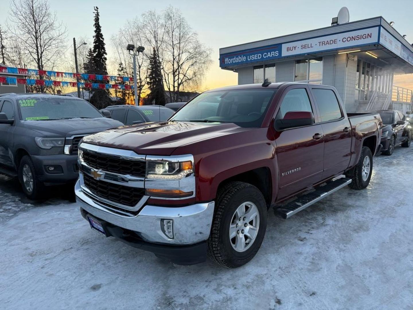 2017 MAROON CHEVROLET SILVERADO 1500 LT (3GCUKREC1HG) with an 5.3L engine, Automatic transmission, located at 929 East 8th Ave, Anchorage, AK, 99501, (907) 274-2277, 61.214783, -149.866074 - Photo#0