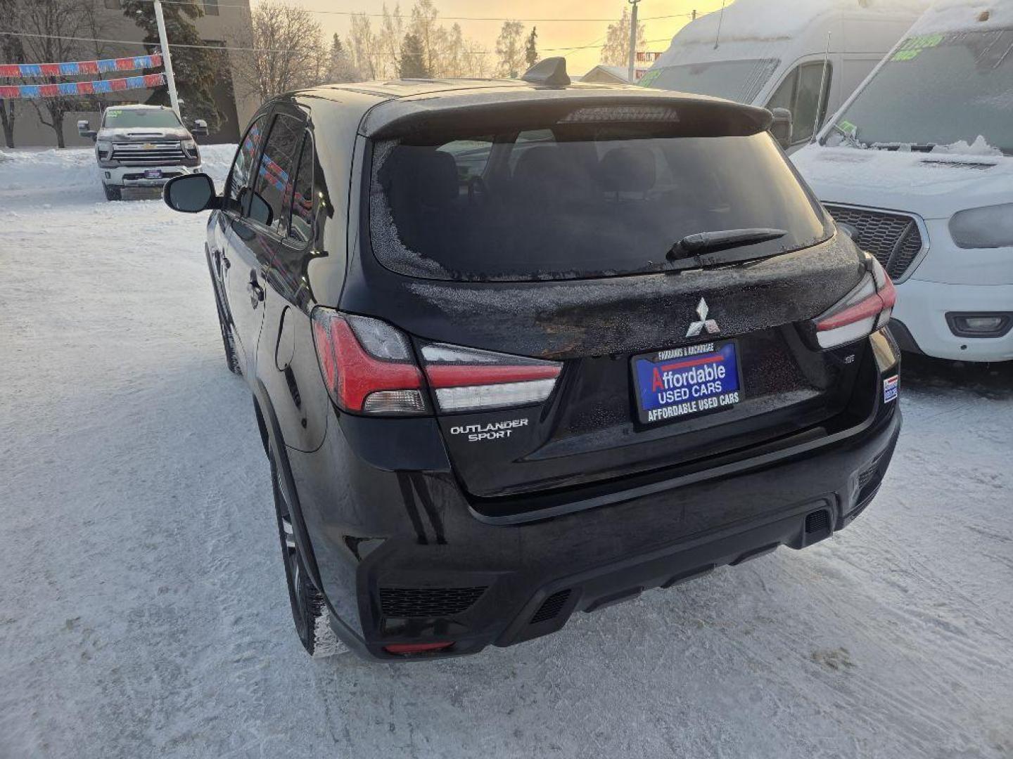 2020 BLACK MITSUBISHI OUTLANDER SPORT ES (JA4AR3AU0LU) with an 2.0L engine, Automatic transmission, located at 929 East 8th Ave, Anchorage, AK, 99501, (907) 274-2277, 61.214783, -149.866074 - Photo#2