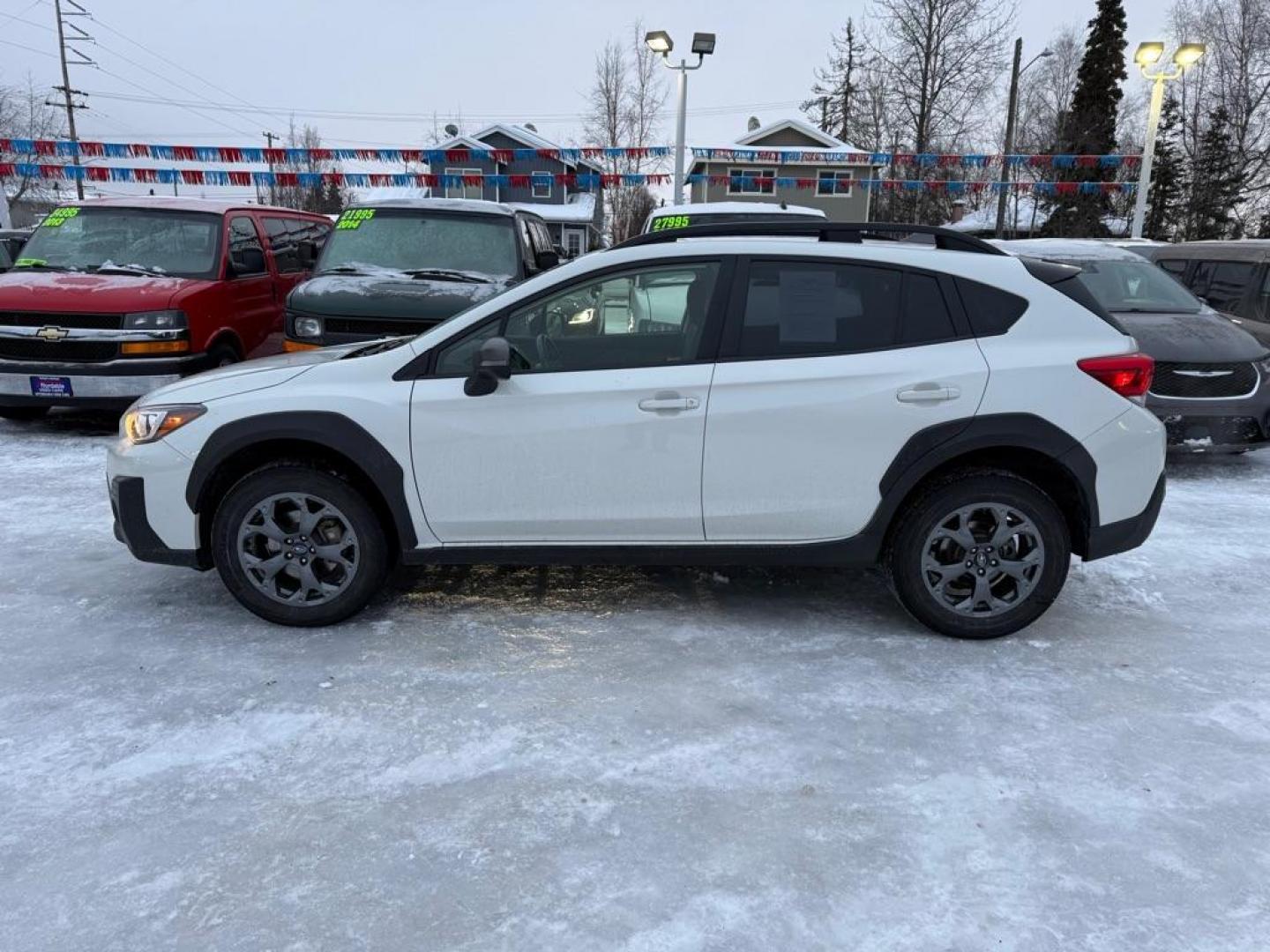 2023 WHITE SUBARU CROSSTREK SPORT (JF2GTHRC3PH) with an 2.5L engine, Continuously Variable transmission, located at 929 East 8th Ave, Anchorage, AK, 99501, (907) 274-2277, 61.214783, -149.866074 - Photo#1
