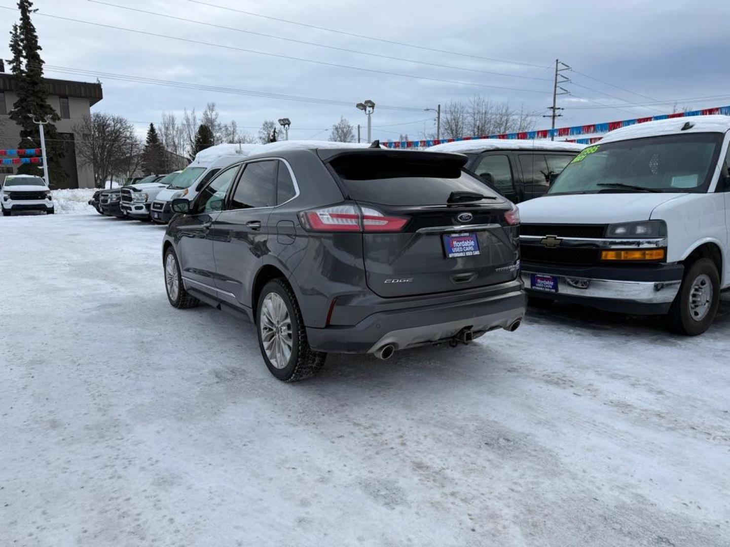 2020 GRAY FORD EDGE TITANIUM (2FMPK4K90LB) with an 2.0L engine, Automatic transmission, located at 929 East 8th Ave, Anchorage, AK, 99501, (907) 274-2277, 61.214783, -149.866074 - Photo#2